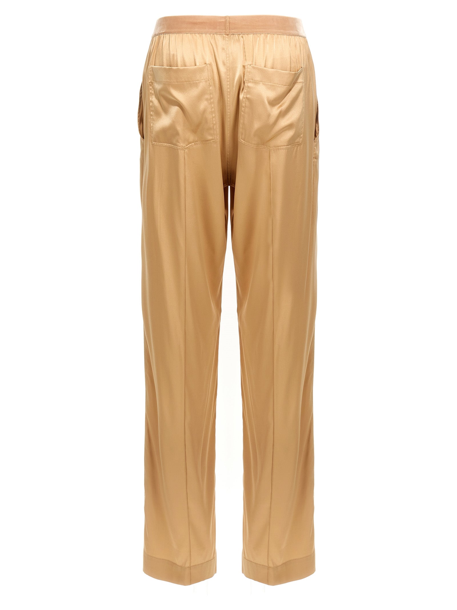 Tom Ford Beige Silk Casual Pants Tom Ford
