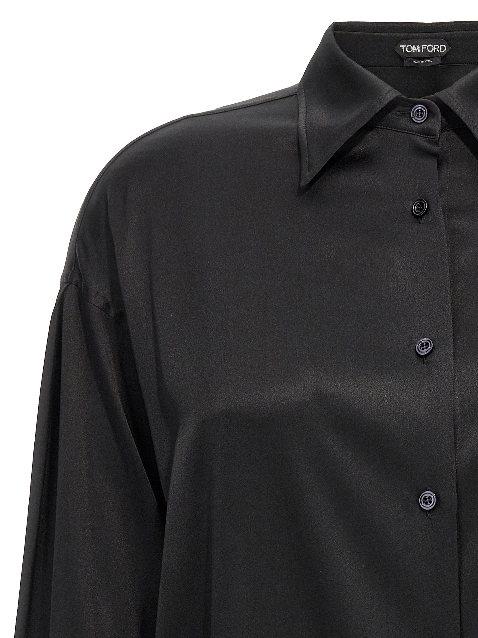 Tom Ford Black Silk Blouse Tom Ford