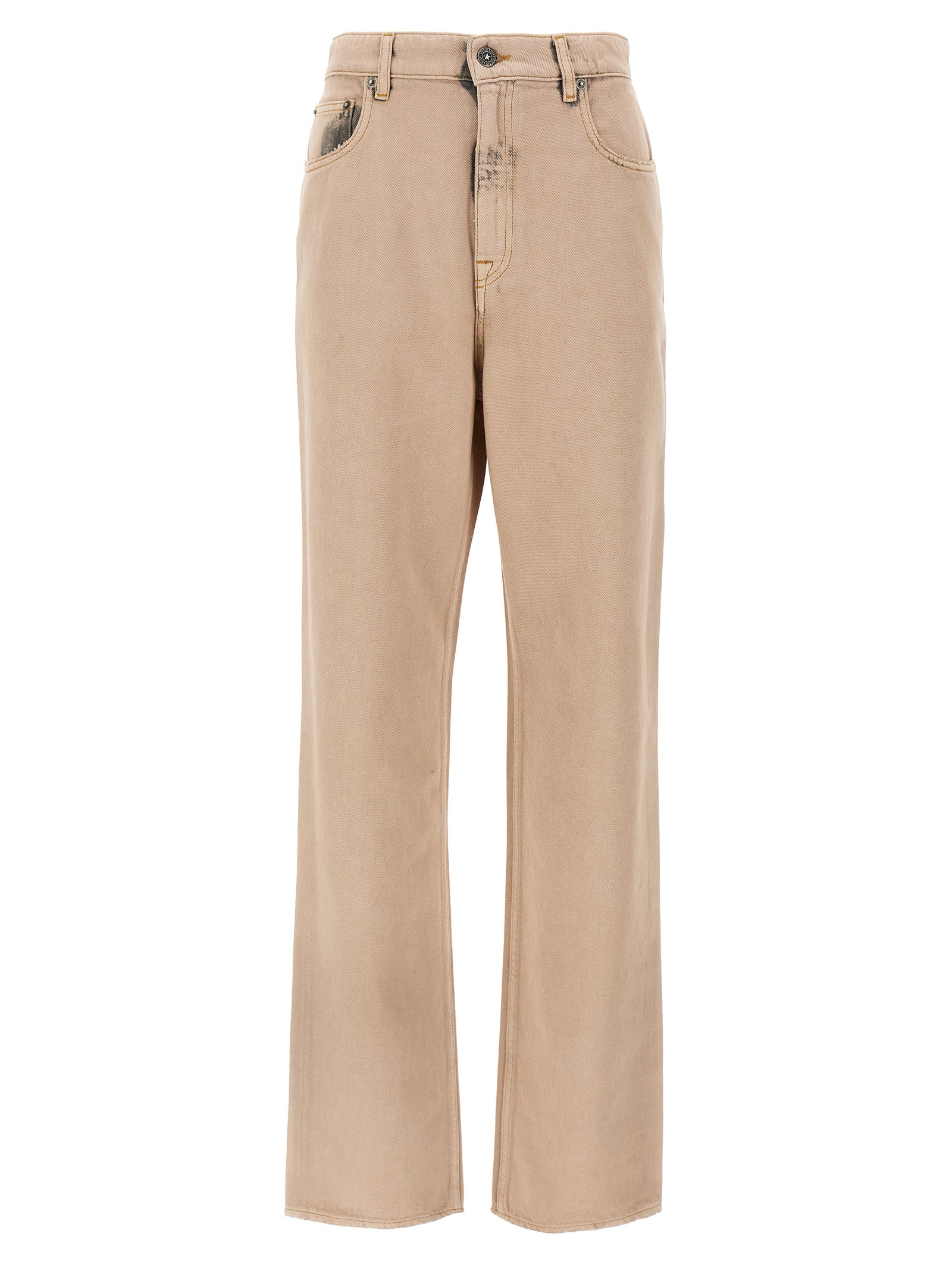 Golden Goose Multicolor Cotton Straight-Leg Jeans Golden Goose