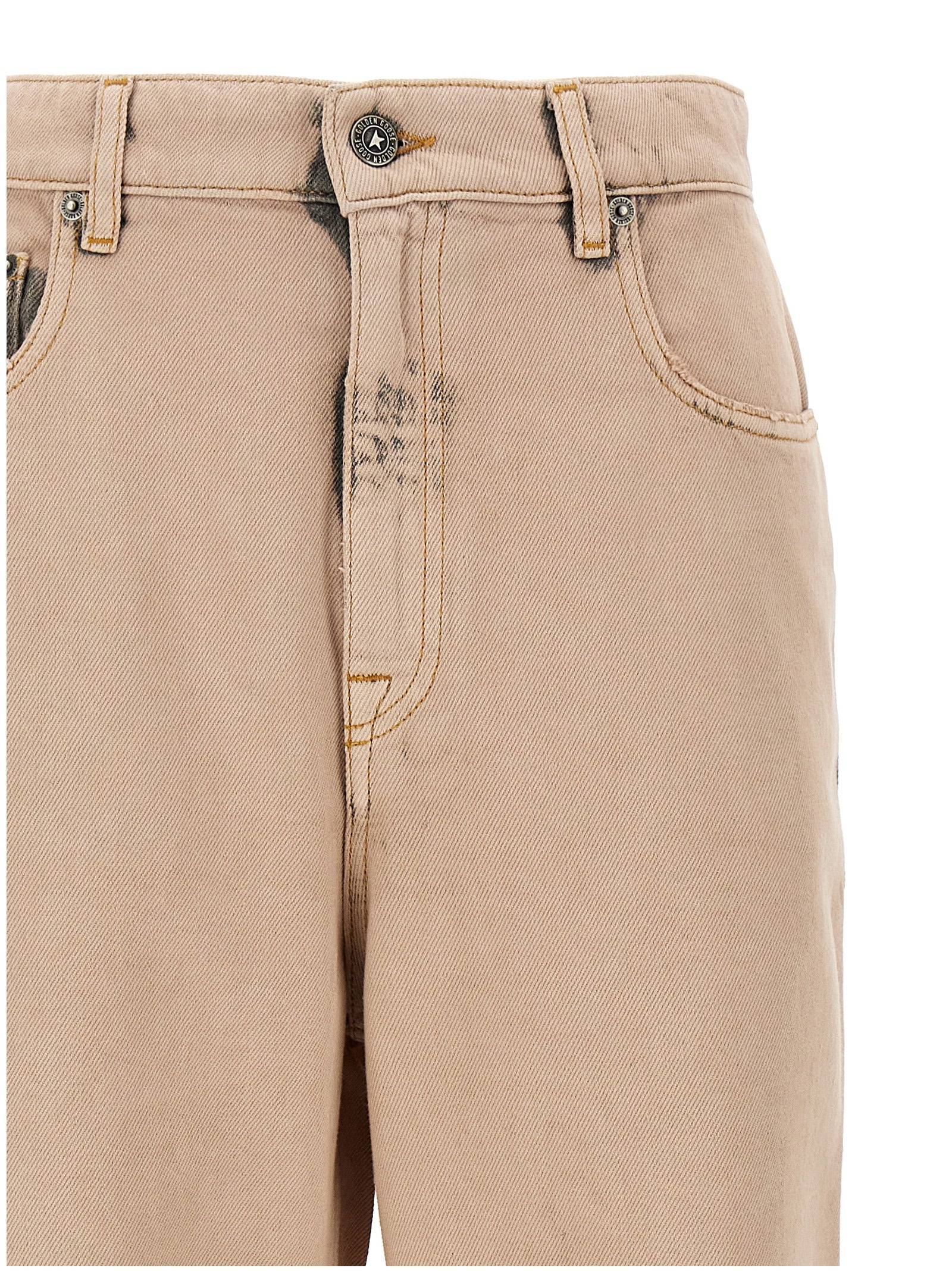 Golden Goose Multicolor Cotton Straight-Leg Jeans Golden Goose