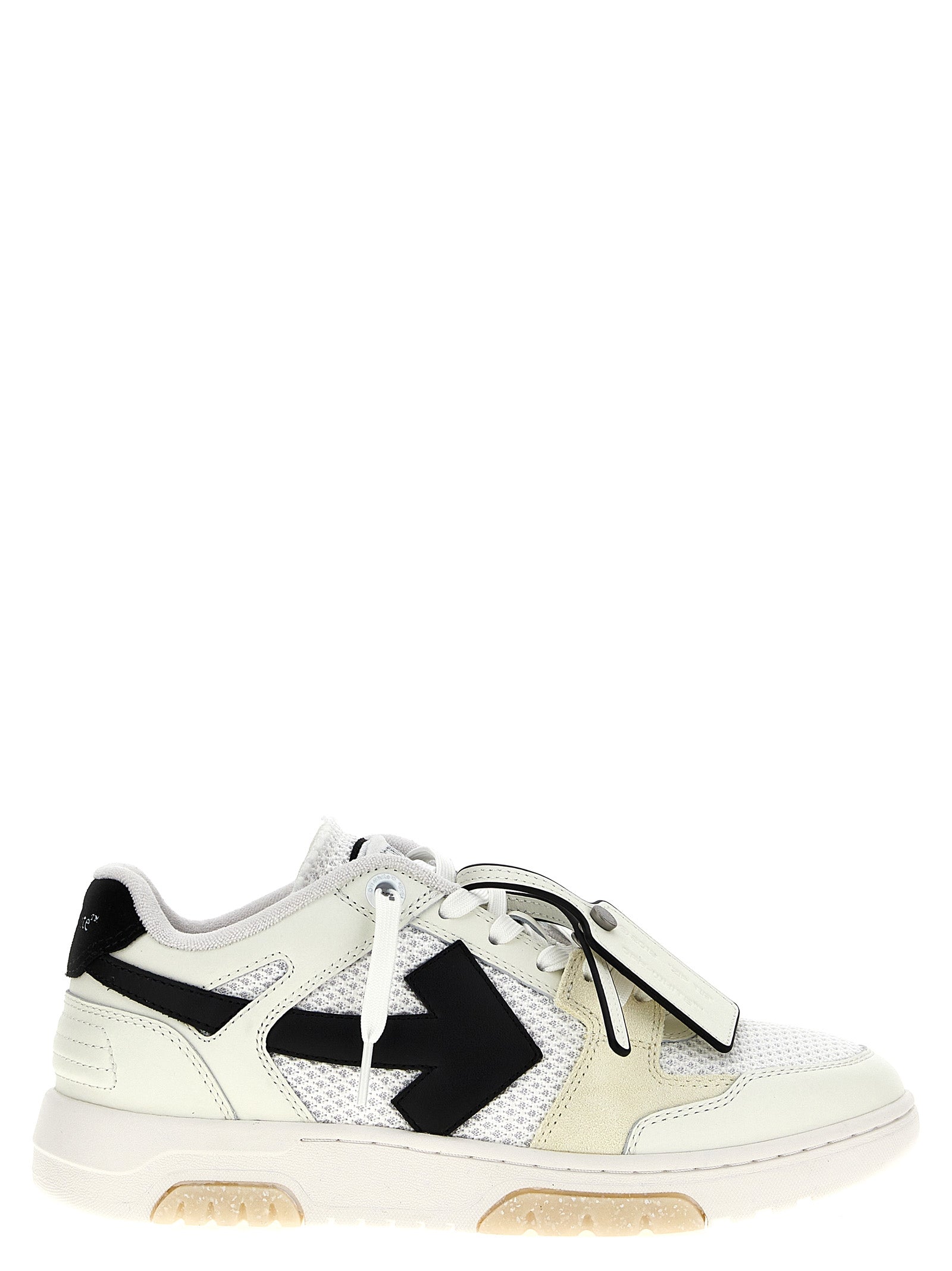 Off-White Bicolor Bovine Leather Athletic Sneakers Off-White