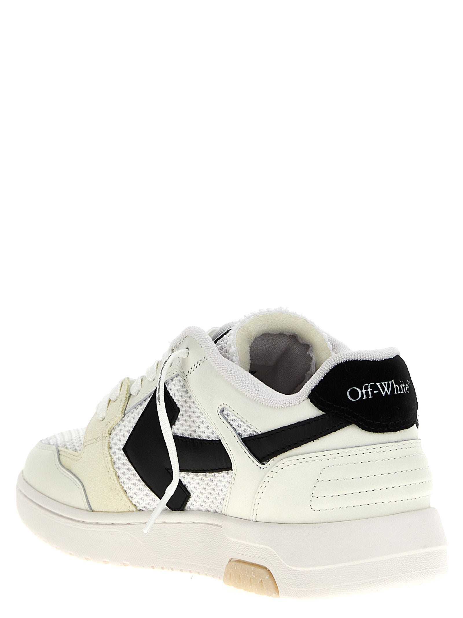 Off-White Bicolor Bovine Leather Athletic Sneakers Off-White