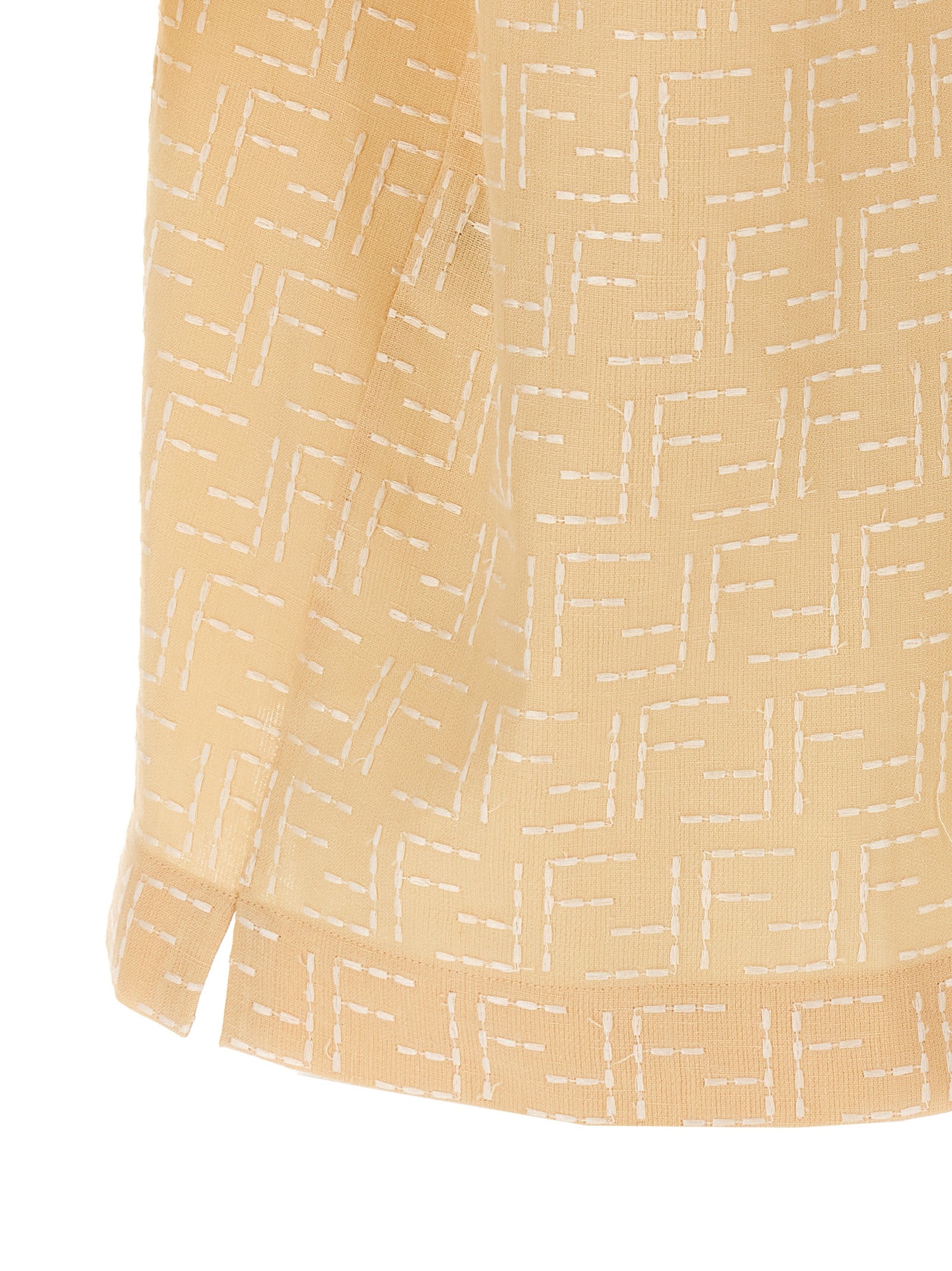 Fendi Beige Linen Blouse Fendi