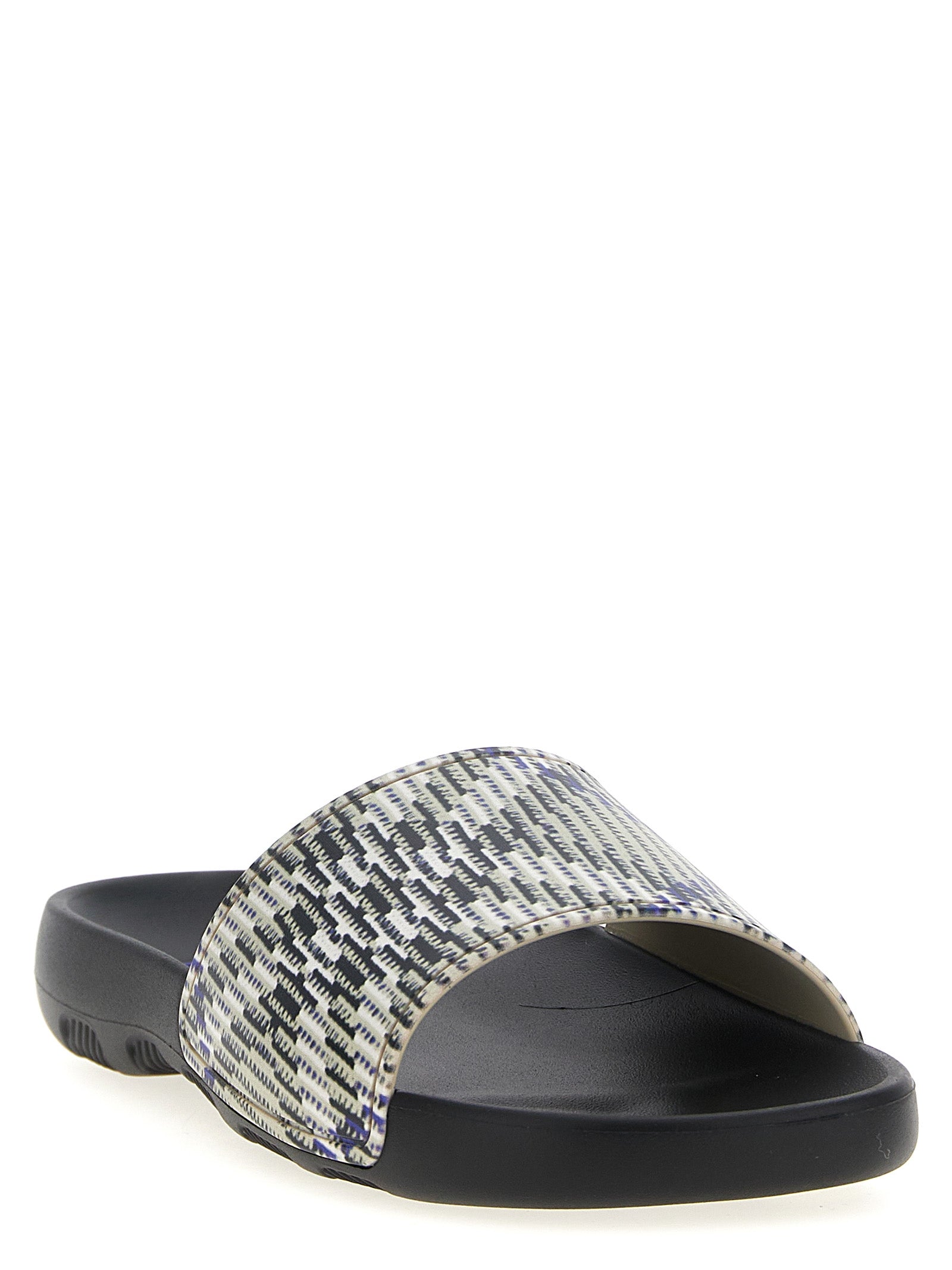 Burberry Multicolor Polyurethane Slides Burberry