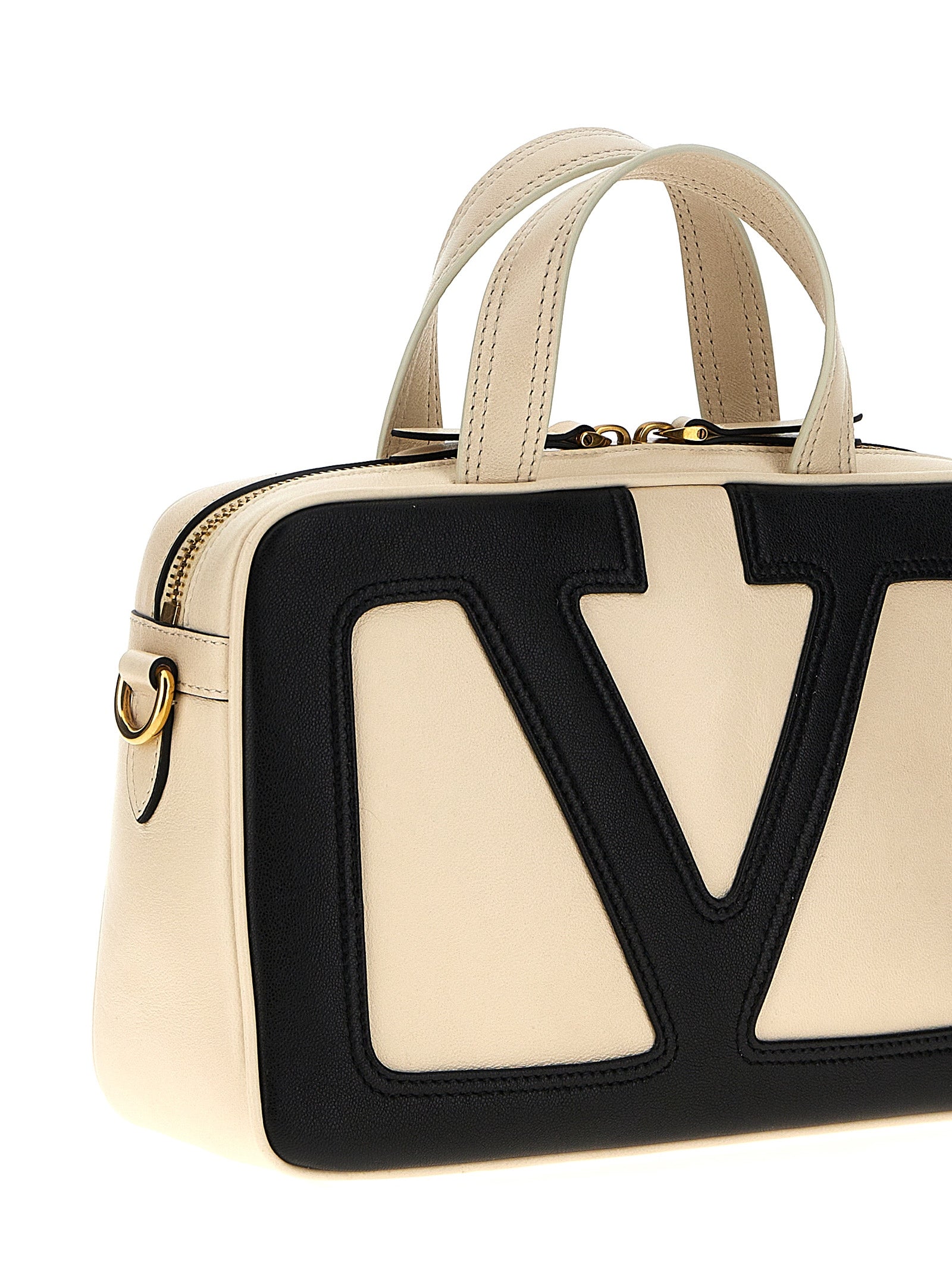 Valentino Garavani Bicolor Lamb Leather Handbag Valentino Garavani