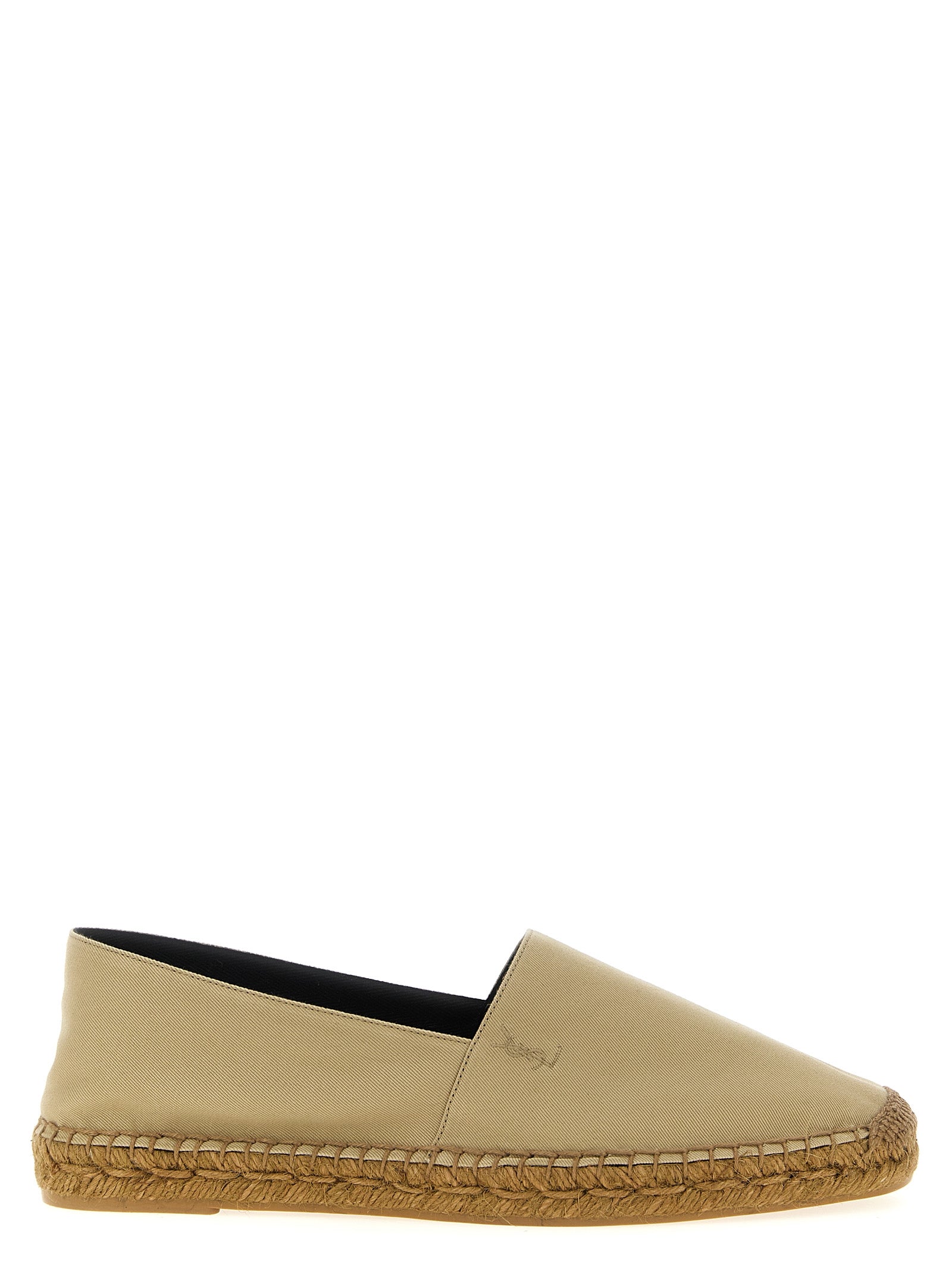 Saint Laurent Beige Cotton Espadrilles