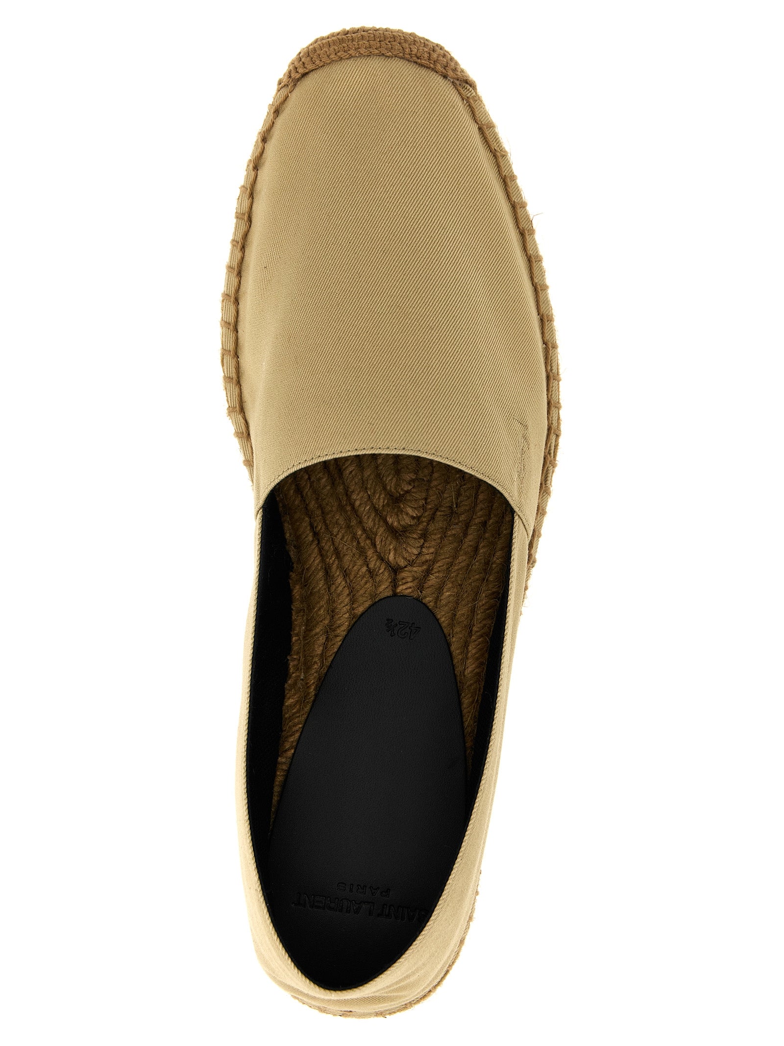 Saint Laurent Beige Cotton Espadrilles Saint Laurent