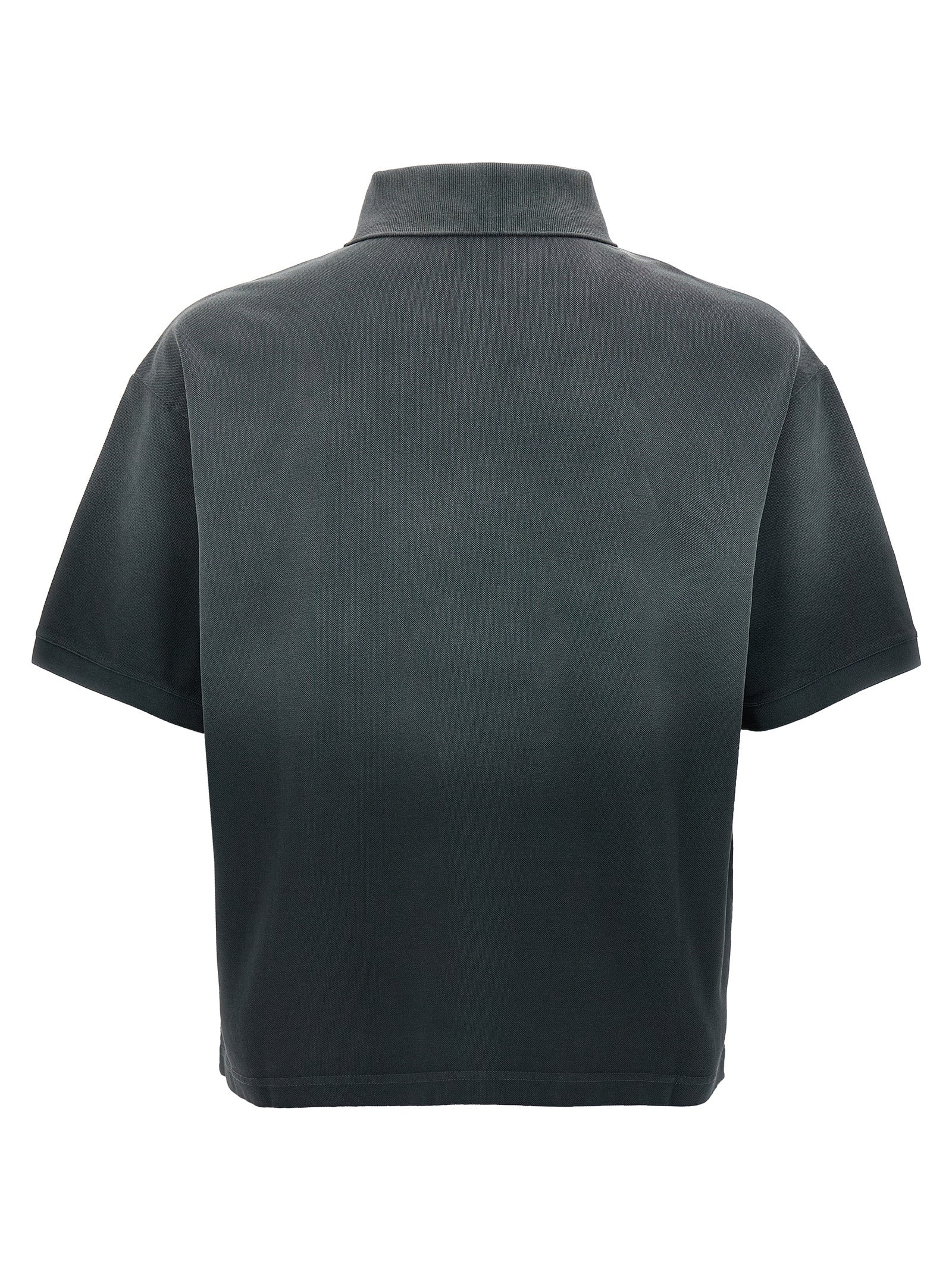 Alexander McQueen Gray Cotton Polo Shirt Alexander McQueen