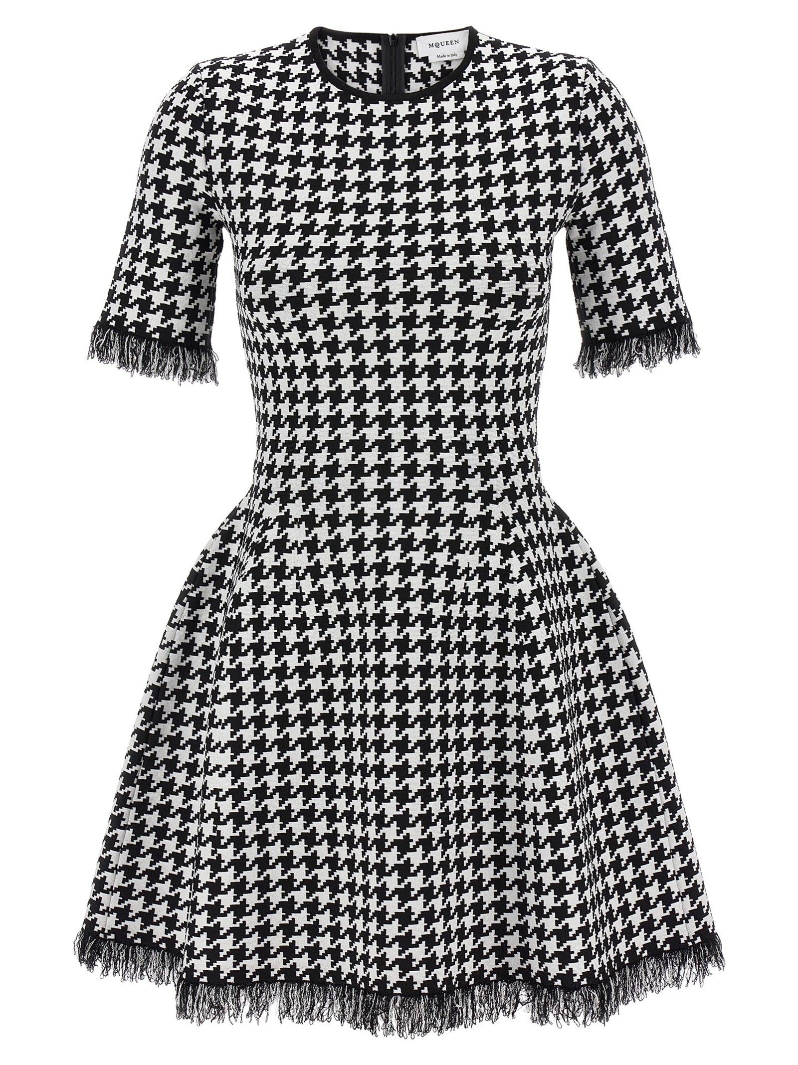 Alexander McQueen Bicolor Viscose Short Dress Alexander McQueen