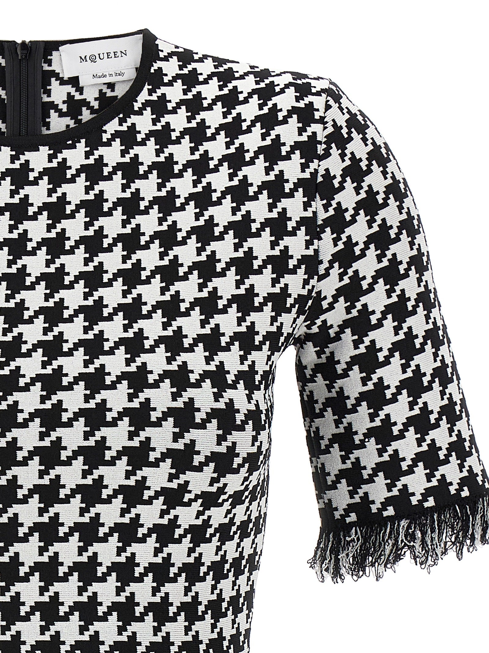 Alexander McQueen Bicolor Viscose Short Dress Alexander McQueen