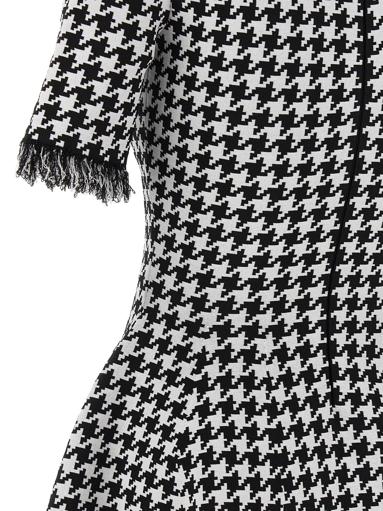 Alexander McQueen Bicolor Viscose Short Dress Alexander McQueen