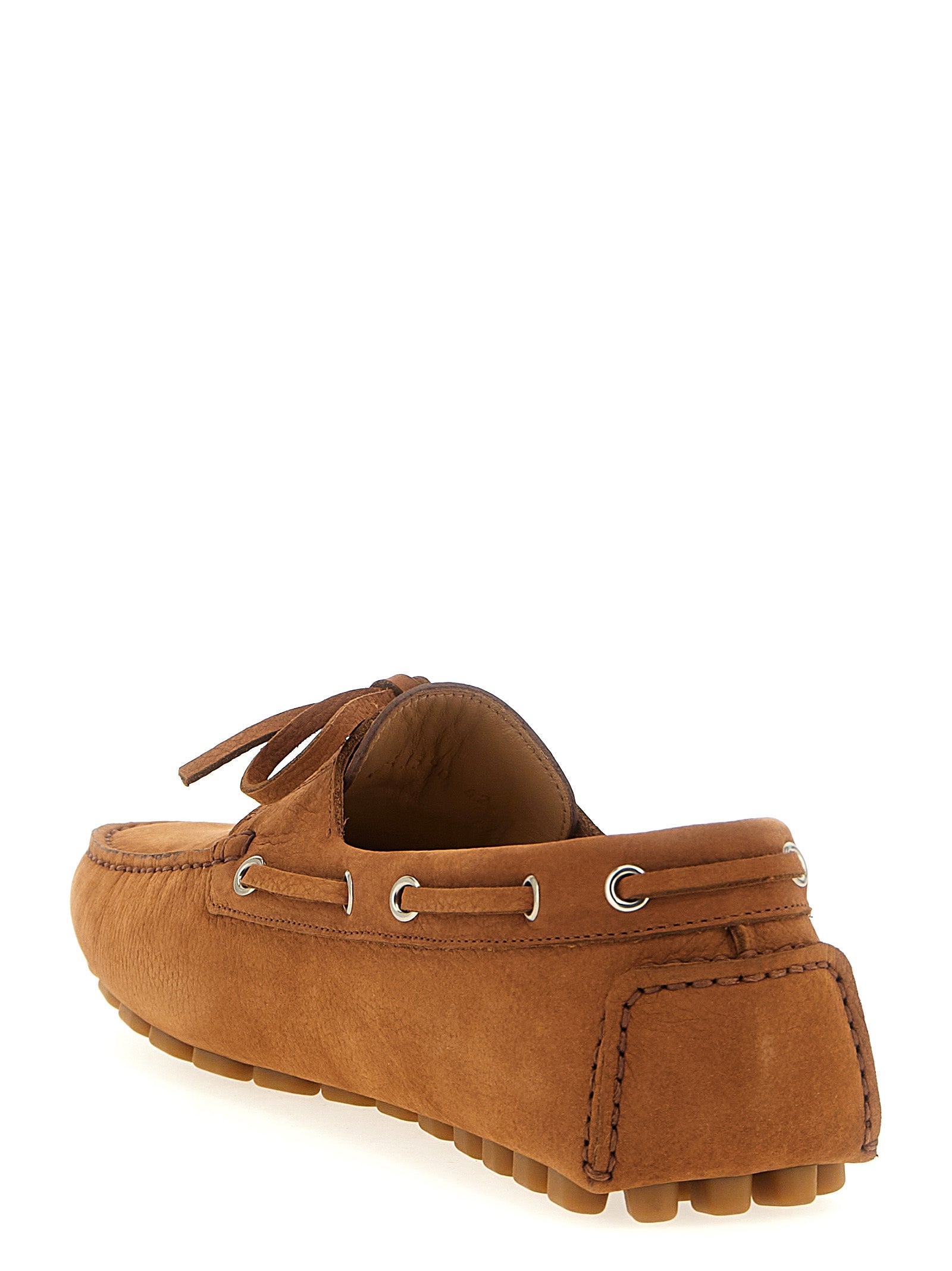 Valentino Garavani Brown Calfskin Slip-On Loafers Valentino Garavani