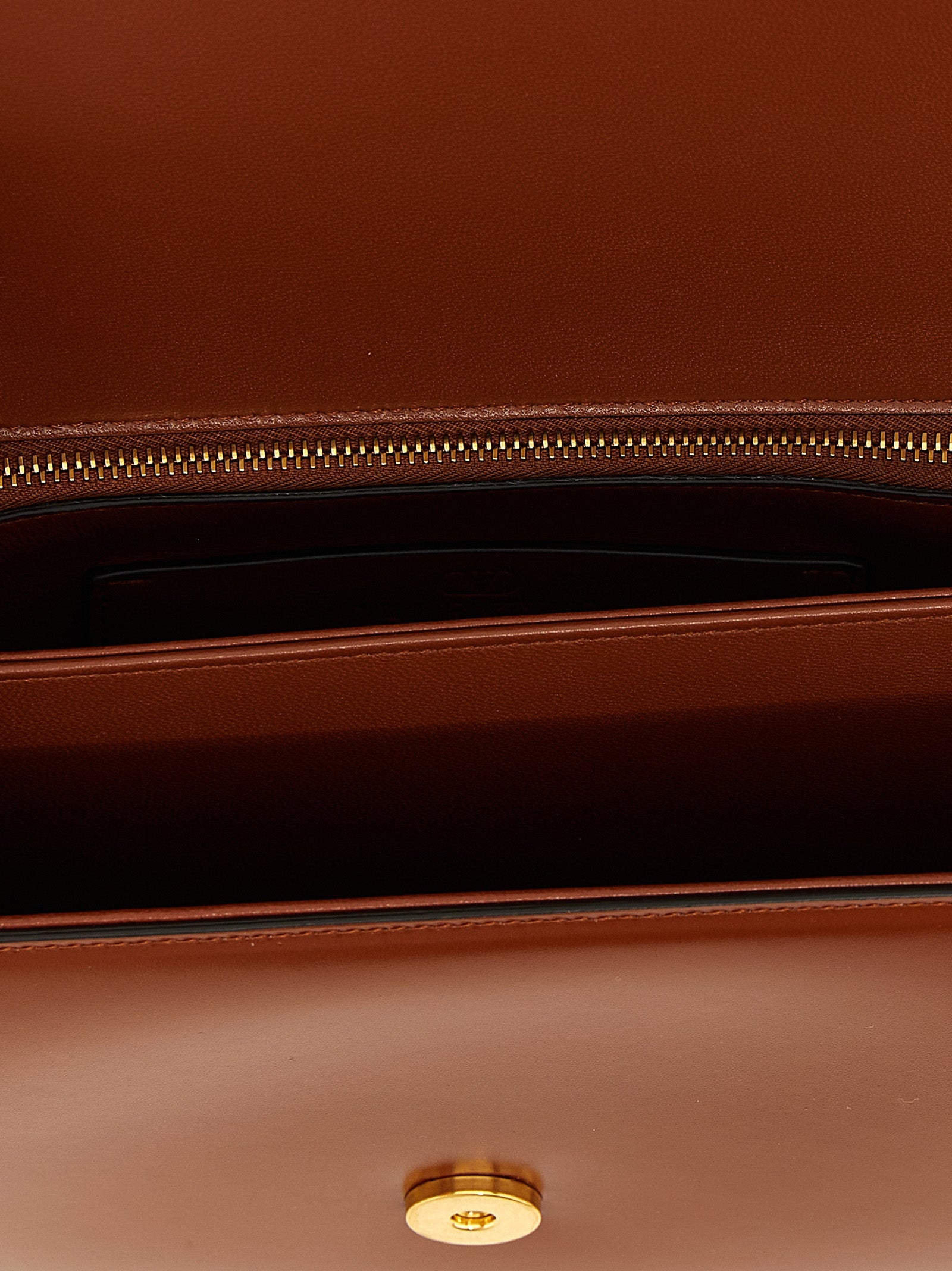 Valentino Garavani Brown Calfskin Shoulder Bag Valentino Garavani