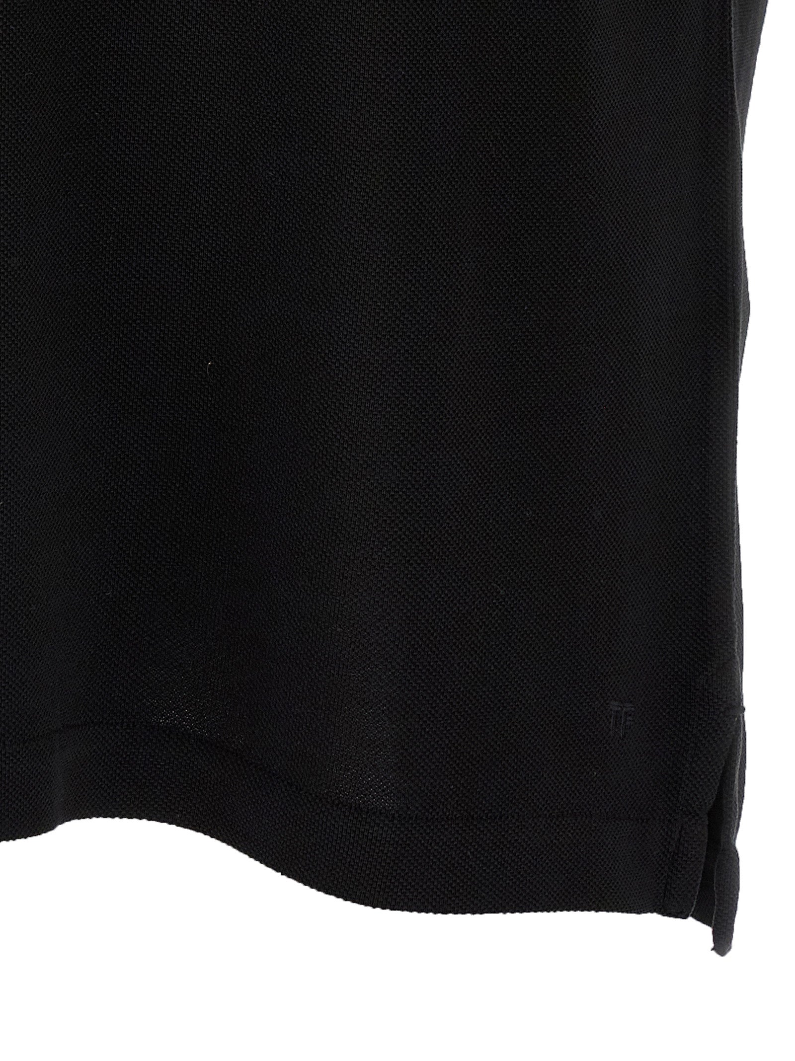 Tom Ford Black Lyocell Polo Shirt