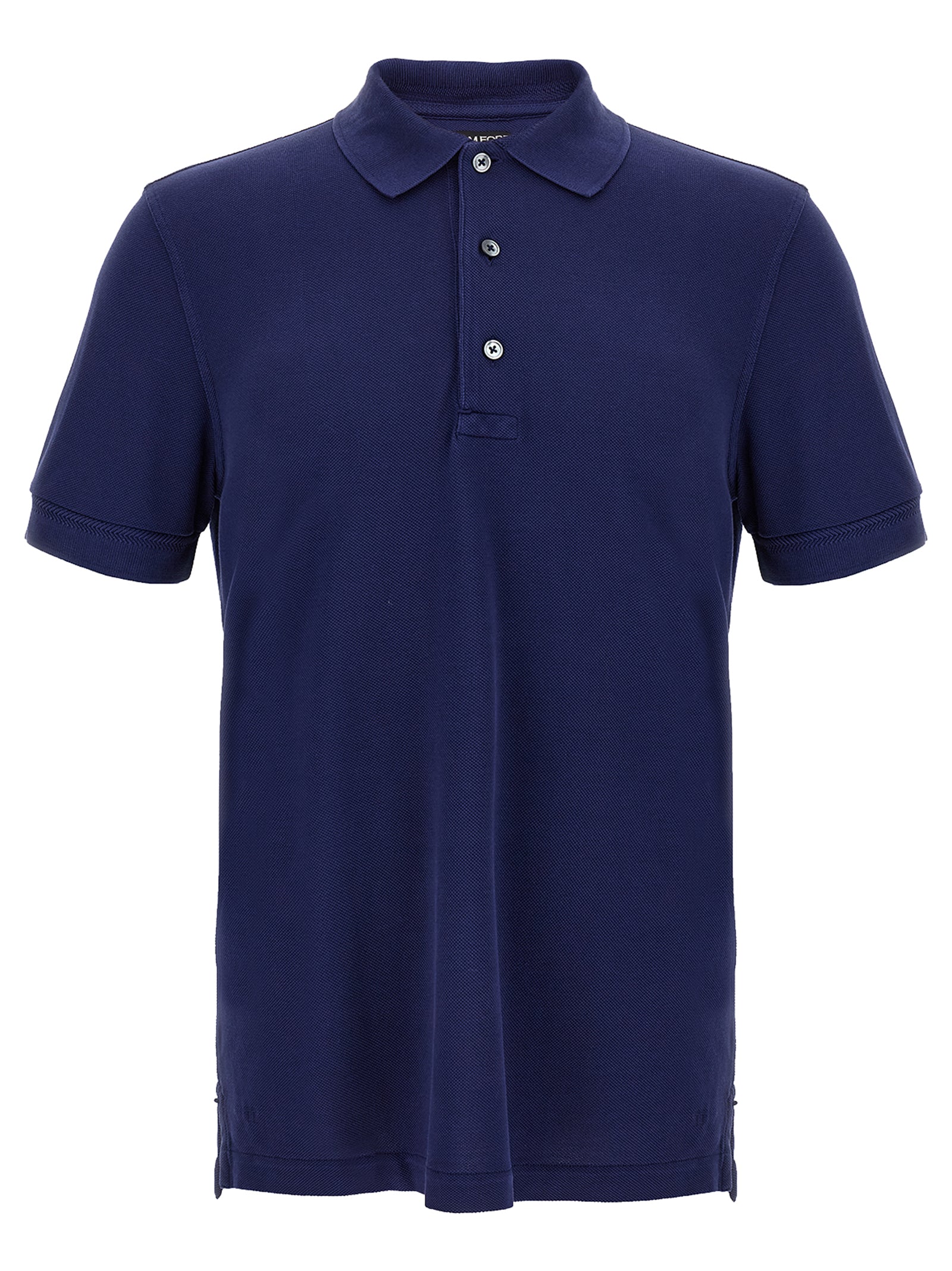Tom Ford Blue Lyocell Polo Shirt Tom Ford
