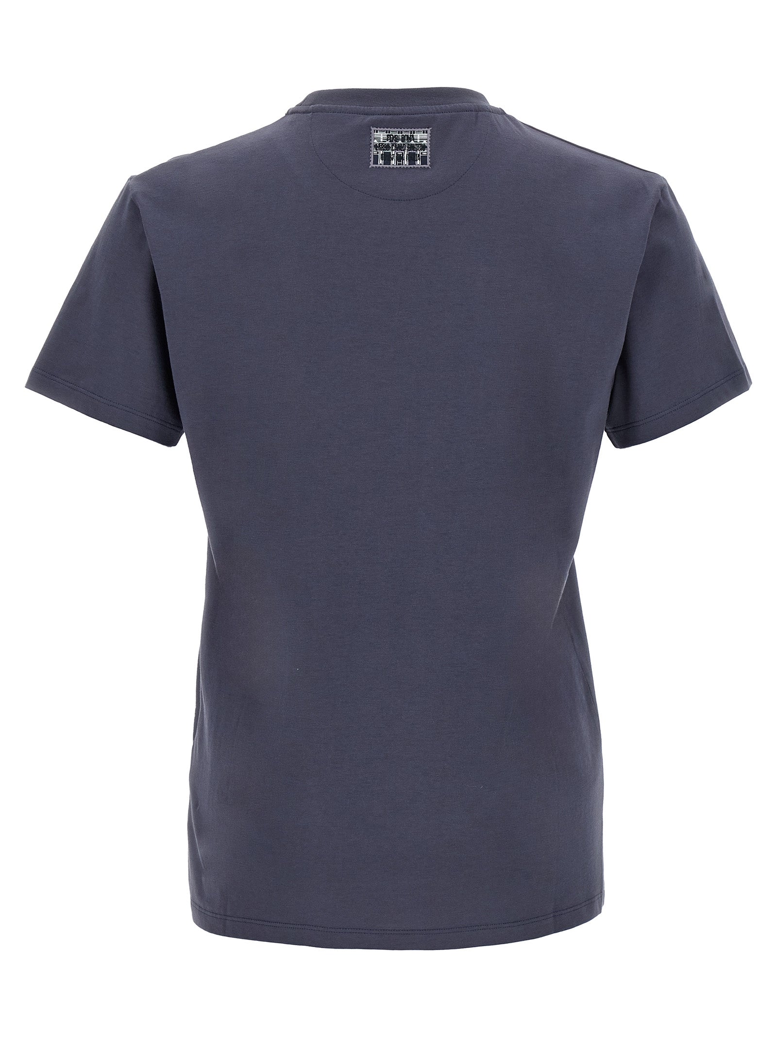 Fendi Blue Cotton T-Shirt Fendi