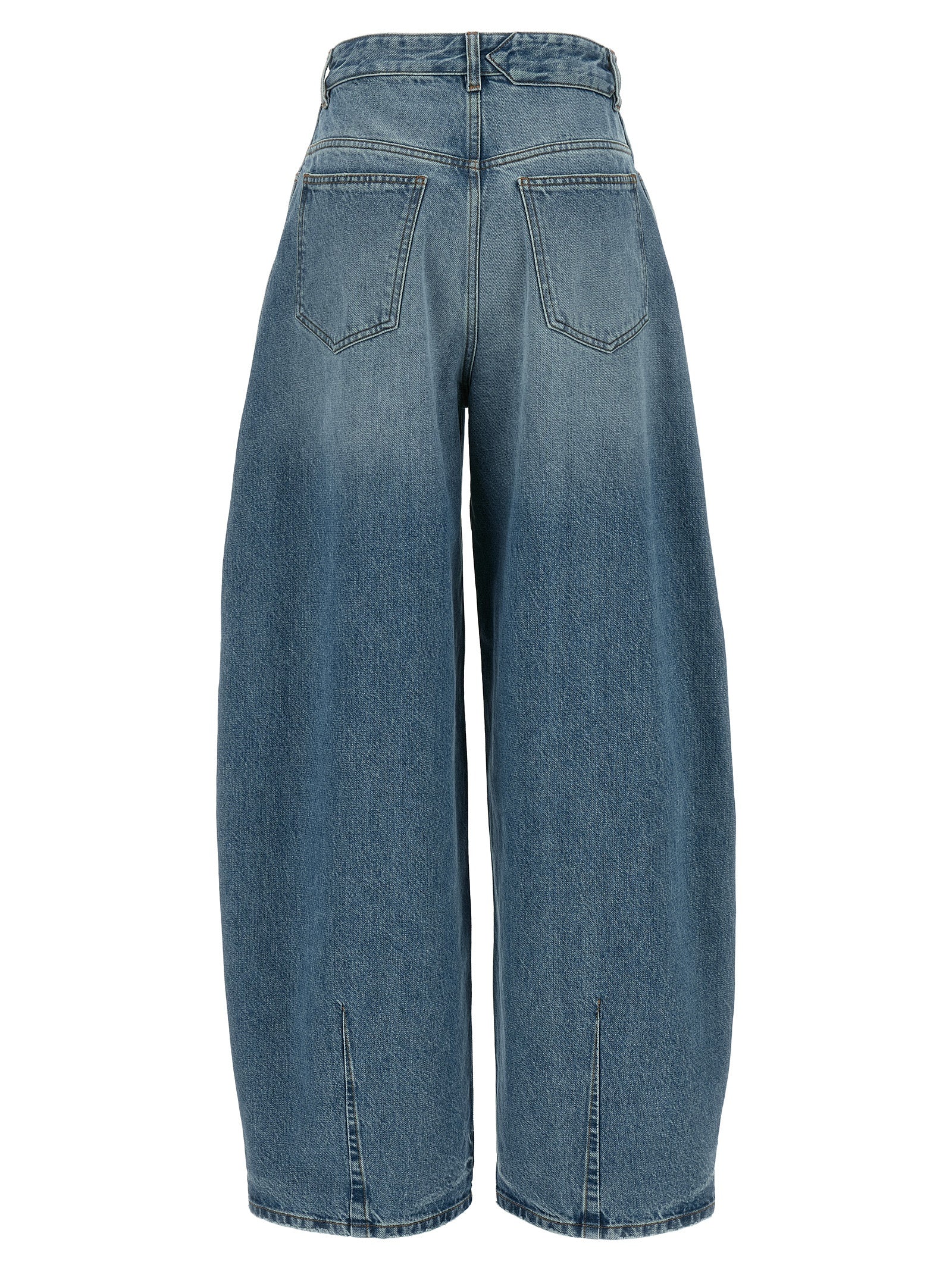 Jacquemus Blue Cotton High-Waisted Jean Jacquemus