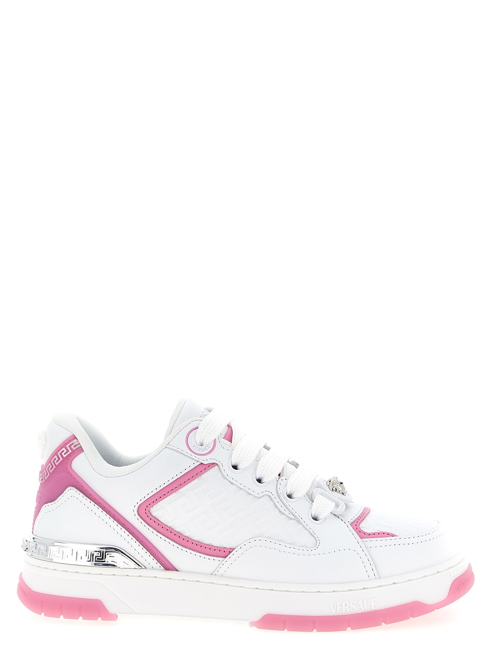 Versace Multicolor Calfskin Athletic Sneakers Versace