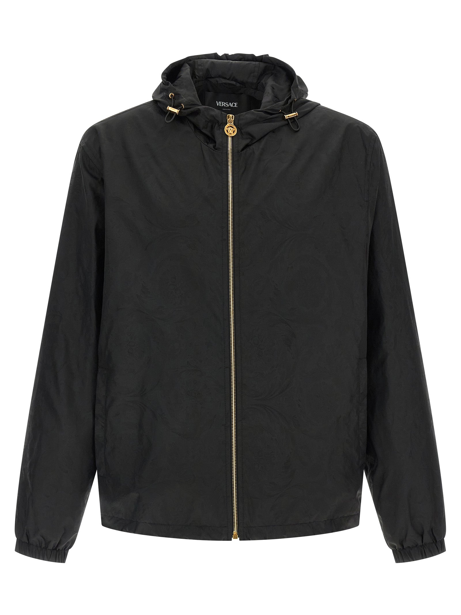 Versace Black Nylon Shell Jacket Versace