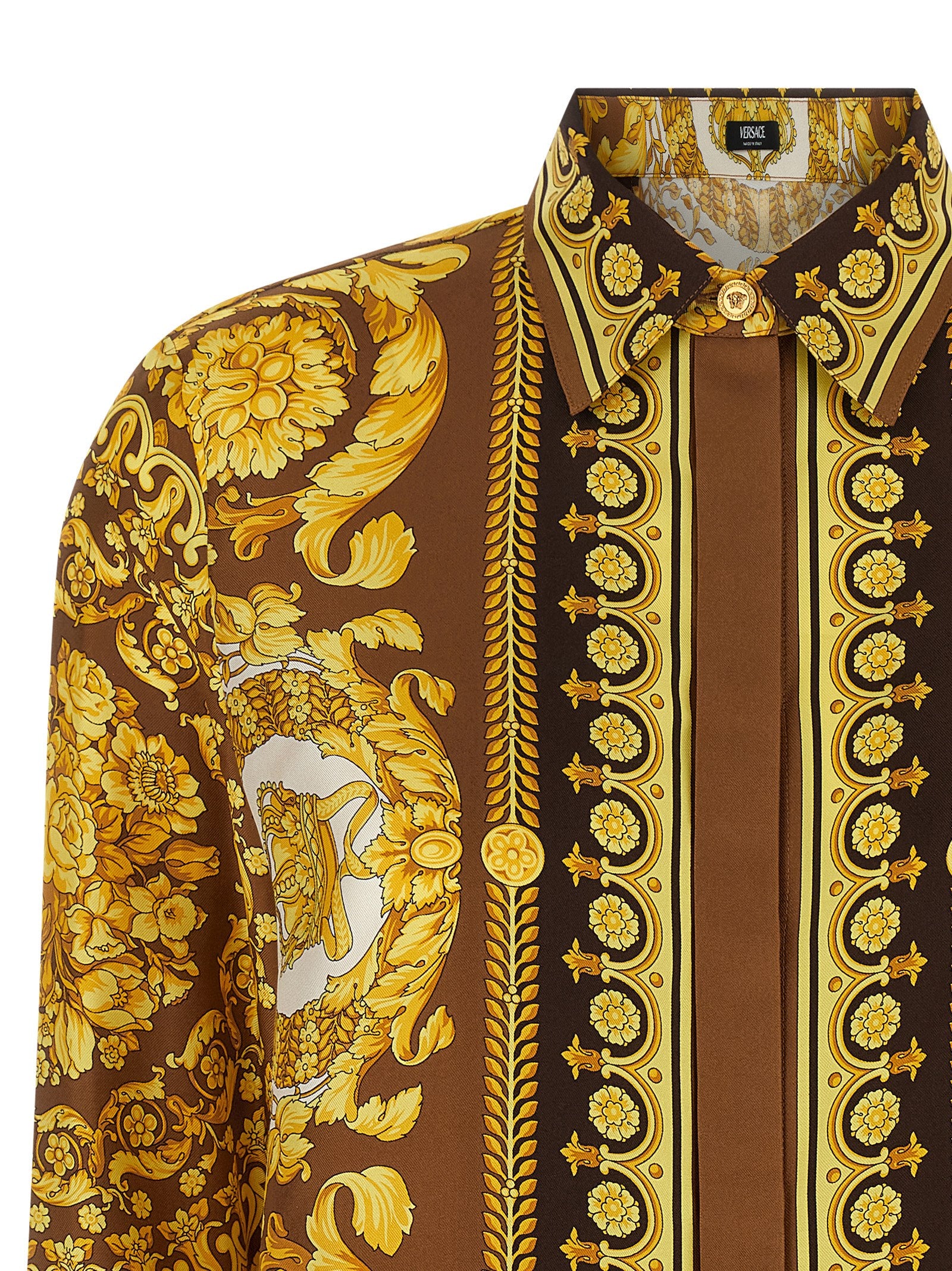 Versace Gold Silk Blouse Versace