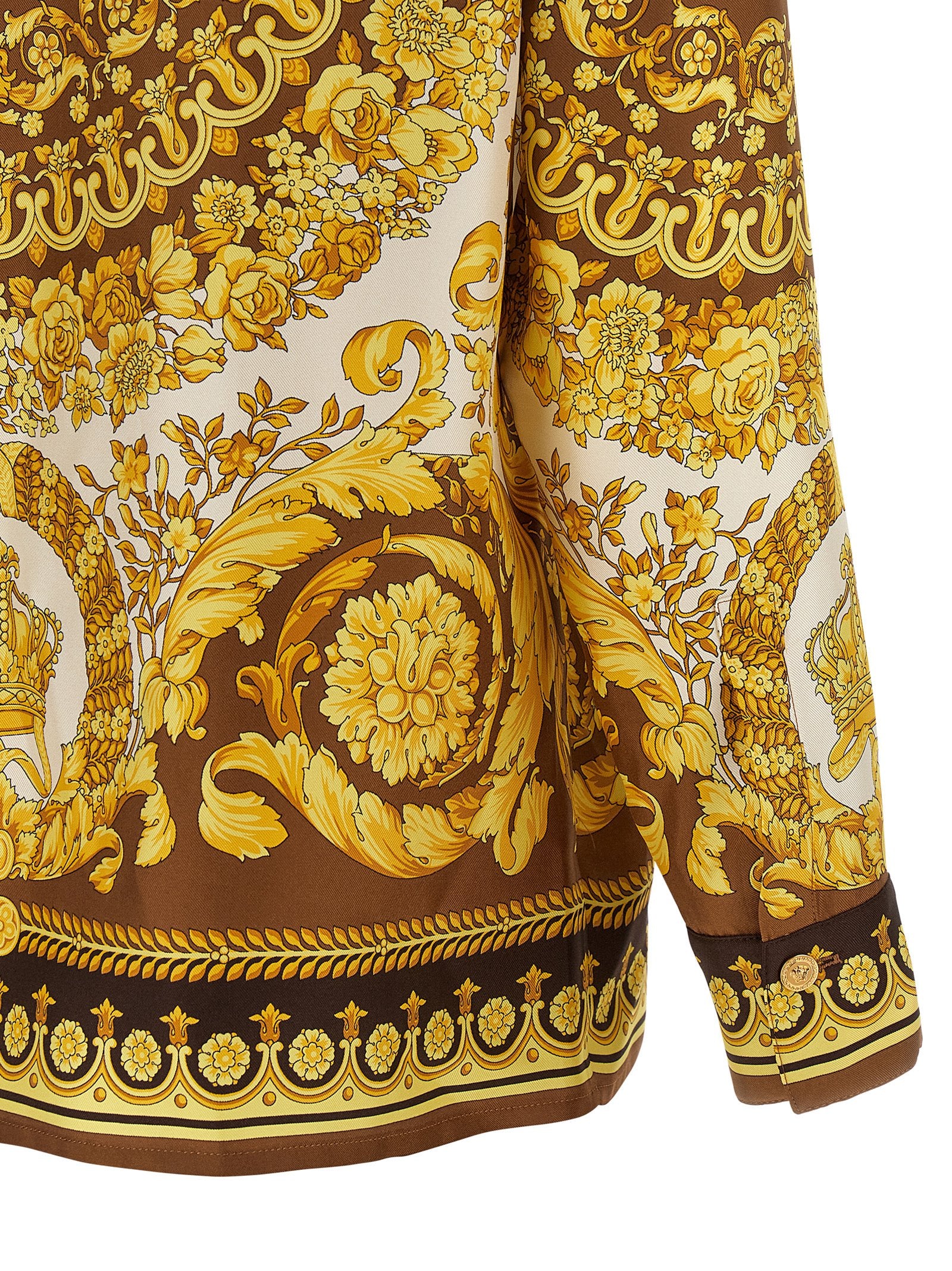 Versace Gold Silk Blouse Versace