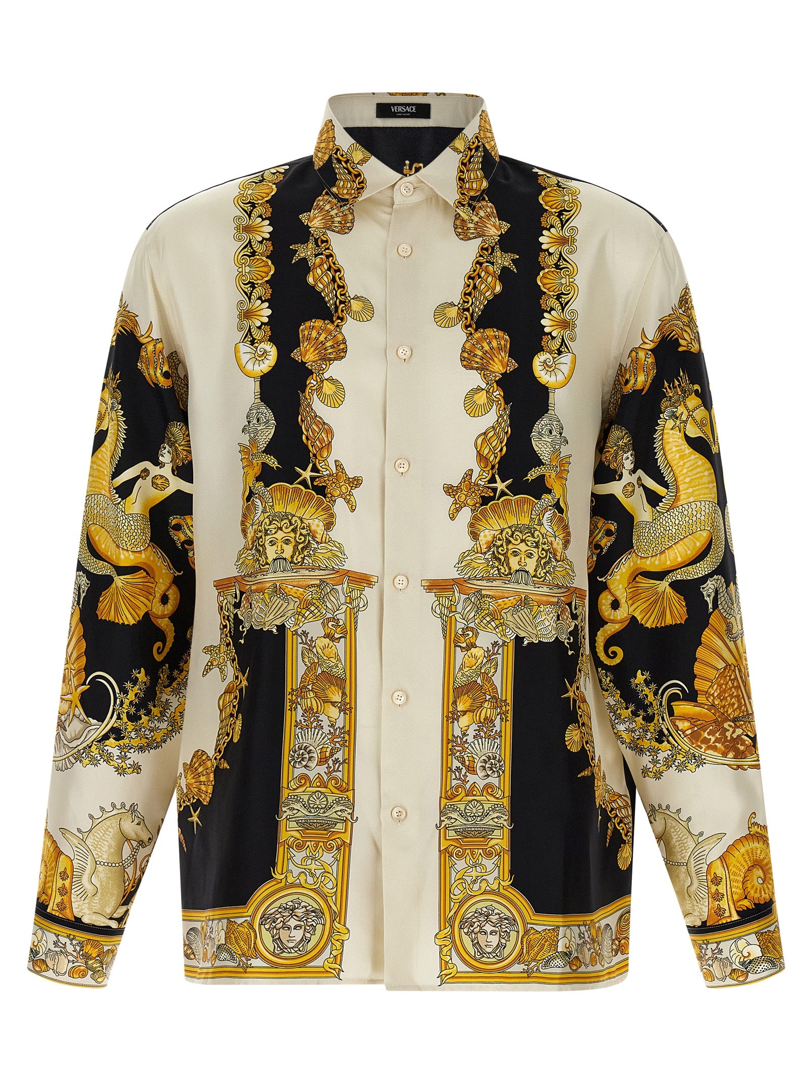 Versace Multicolor Silk Blouse