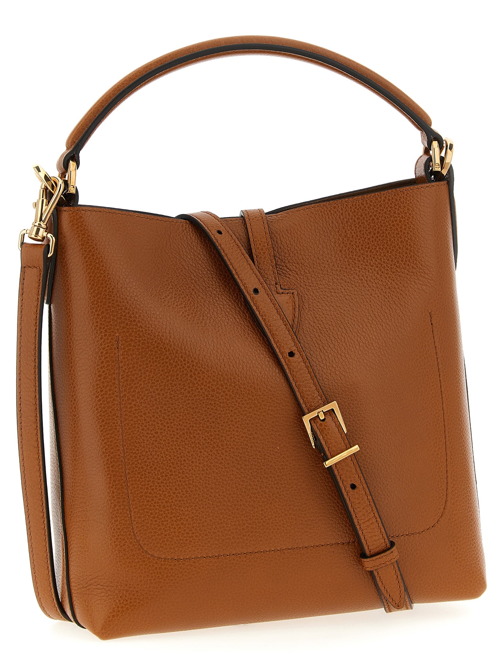 Tod's Brown Calfskin Handbag Tod's