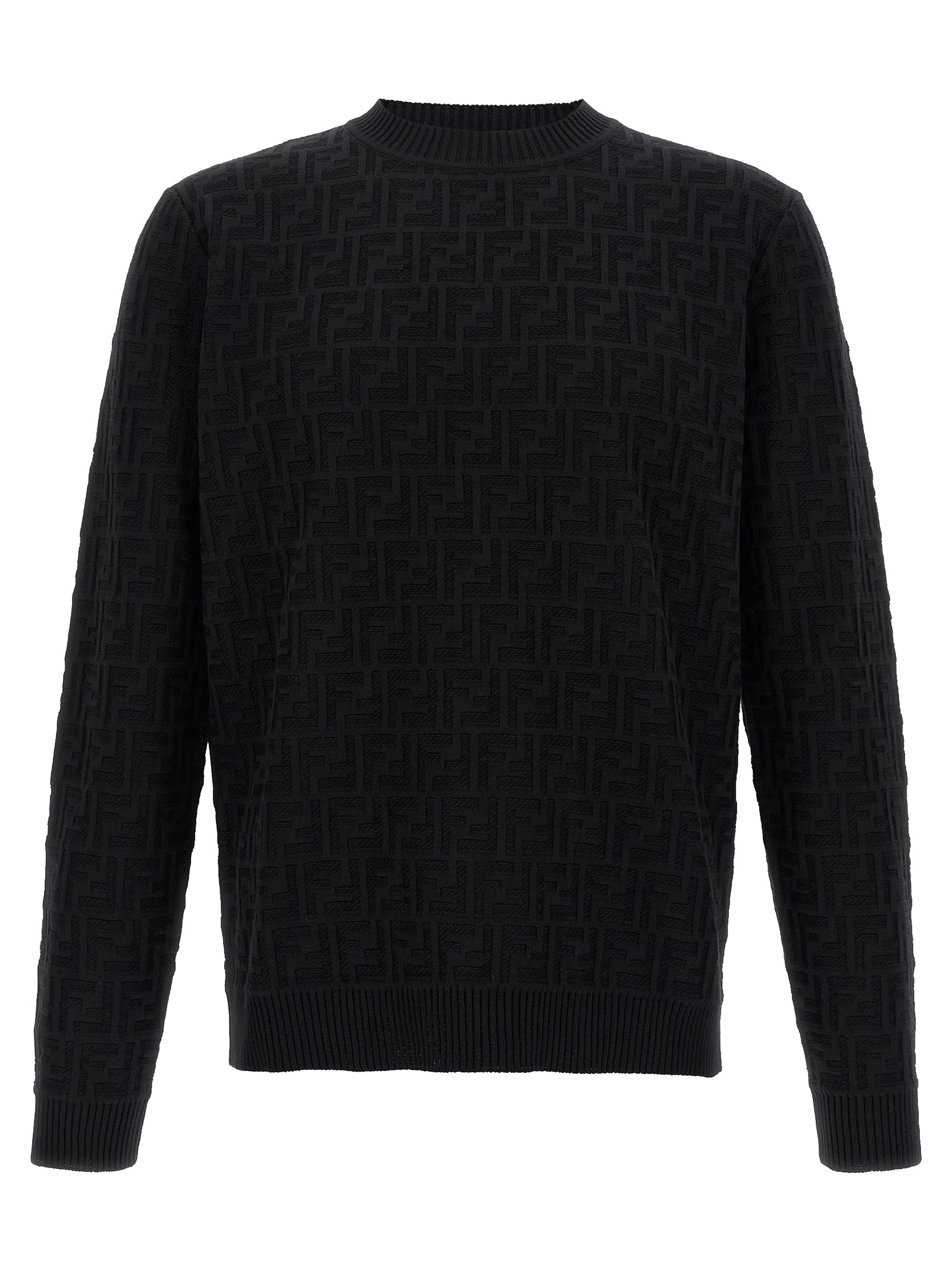 Fendi Black Cotton Cardigan Fendi