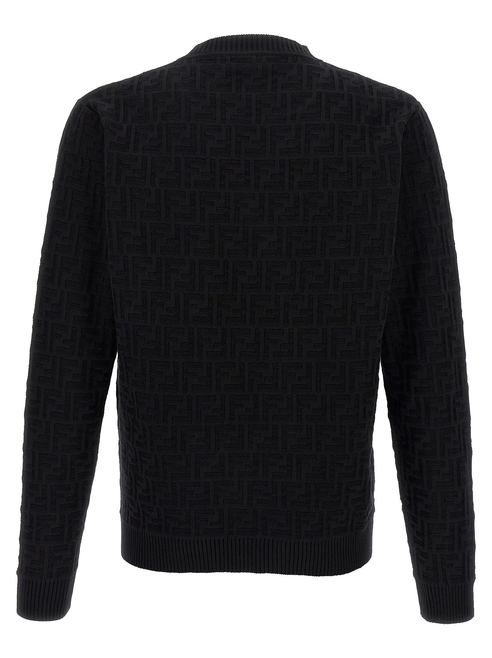 Fendi Black Cotton Cardigan Fendi