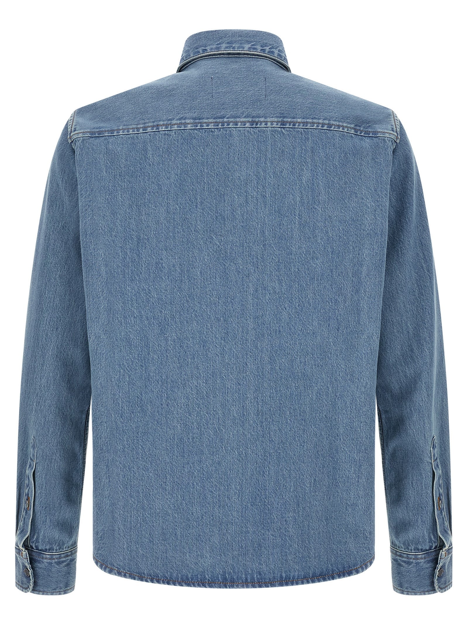 Ami Paris Blue Cotton Blouse Ami Paris