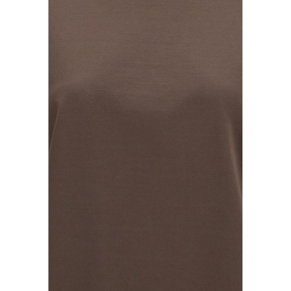Brunello Cucinelli Brown Cotton T-Shirt Brunello Cucinelli