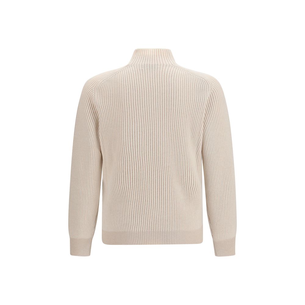 Brunello Cucinelli Beige Cashmere Turtleneck Brunello Cucinelli