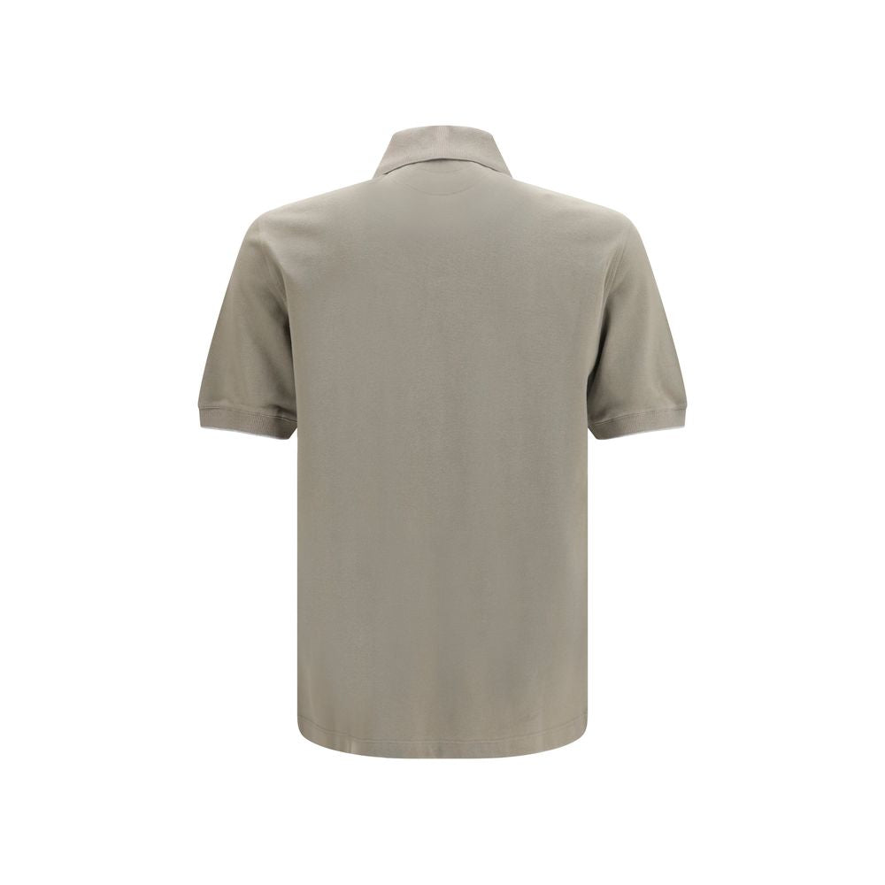 Brunello Cucinelli Bicolor Cotton Polo Shirt Brunello Cucinelli
