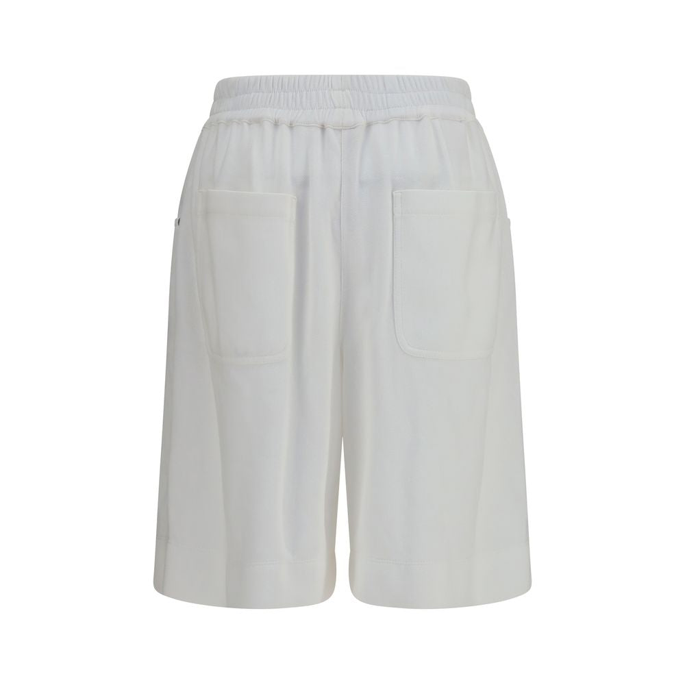 Brunello Cucinelli White Cotton Bermuda Shorts Brunello Cucinelli