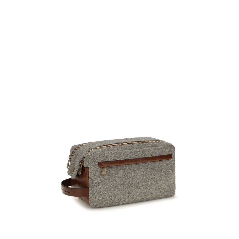Brunello Cucinelli Gray Wool Oves Aries Other Accessories Brunello Cucinelli
