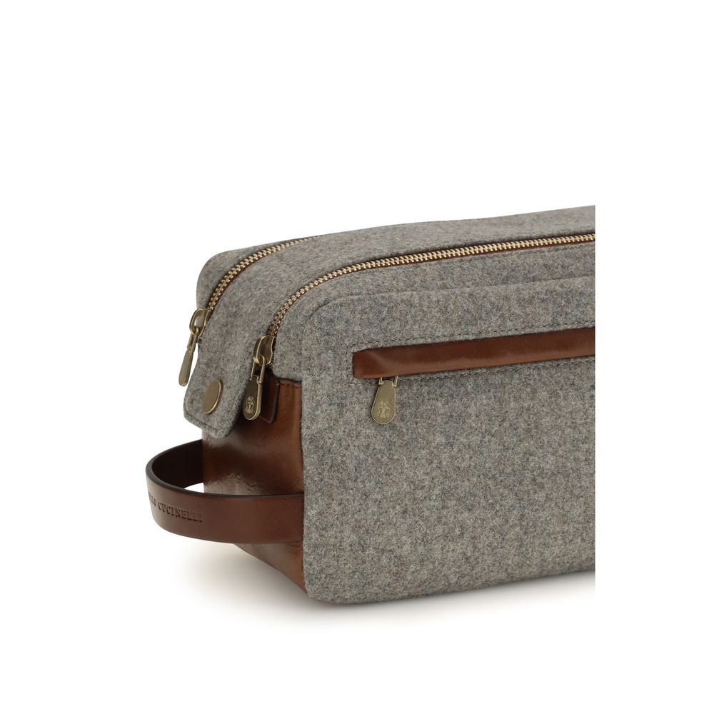 Brunello Cucinelli Gray Wool Oves Aries Other Accessories Brunello Cucinelli