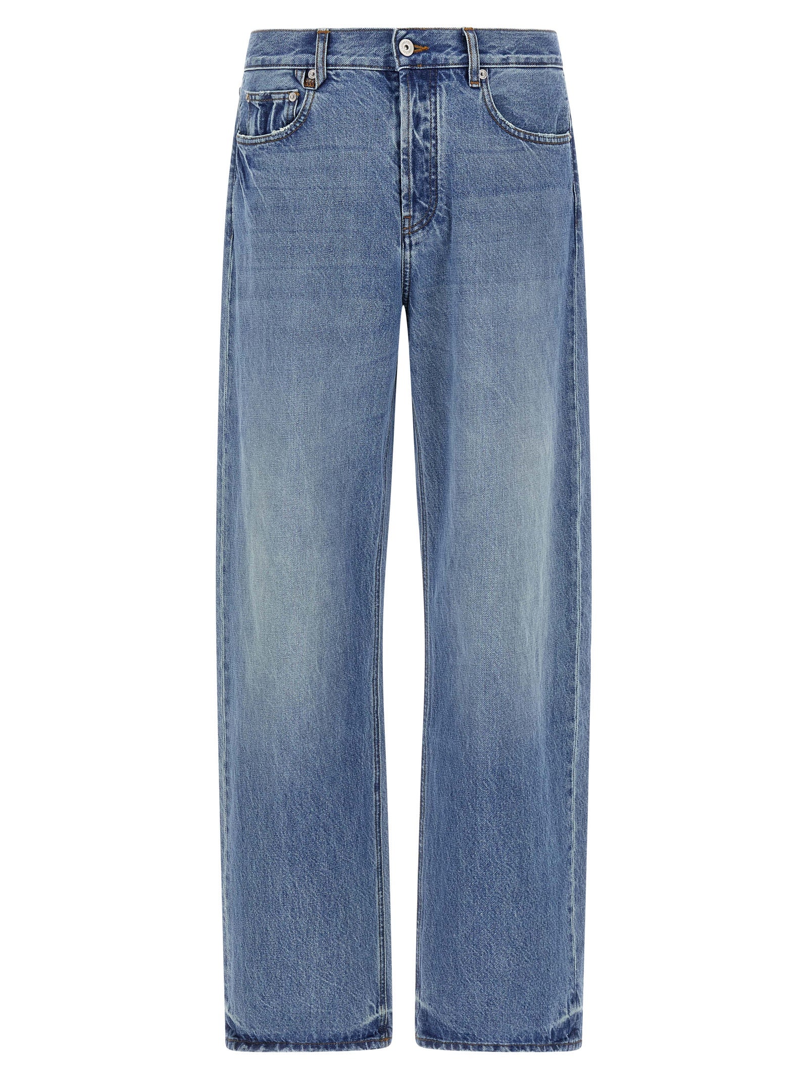 Jacquemus Blue Cotton Straight-Leg Jeans Jacquemus