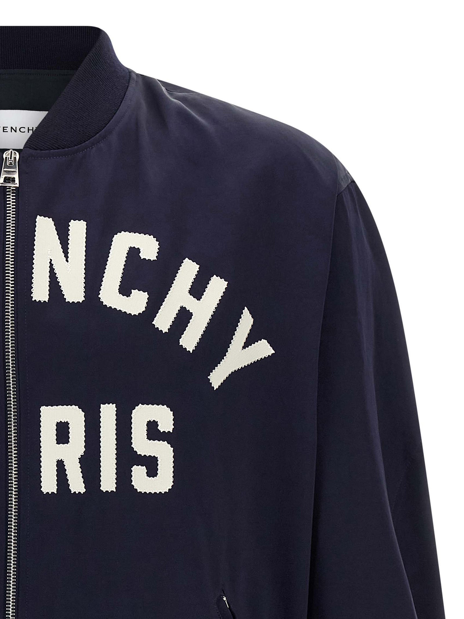Givenchy Blue Cotton Bomber Givenchy