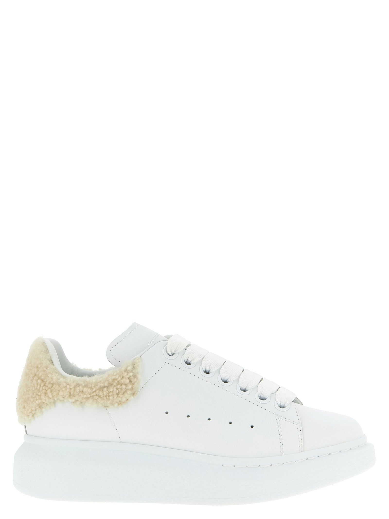 Alexander McQueen Beige Calfskin Chunky Sneakers Alexander McQueen