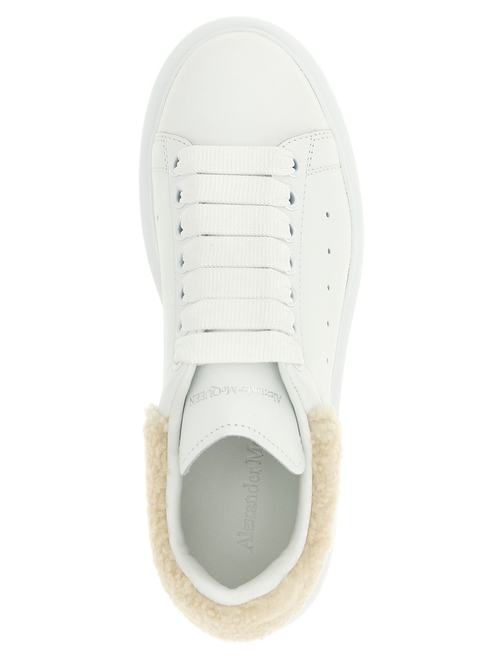 Alexander McQueen Beige Calfskin Chunky Sneakers Alexander McQueen