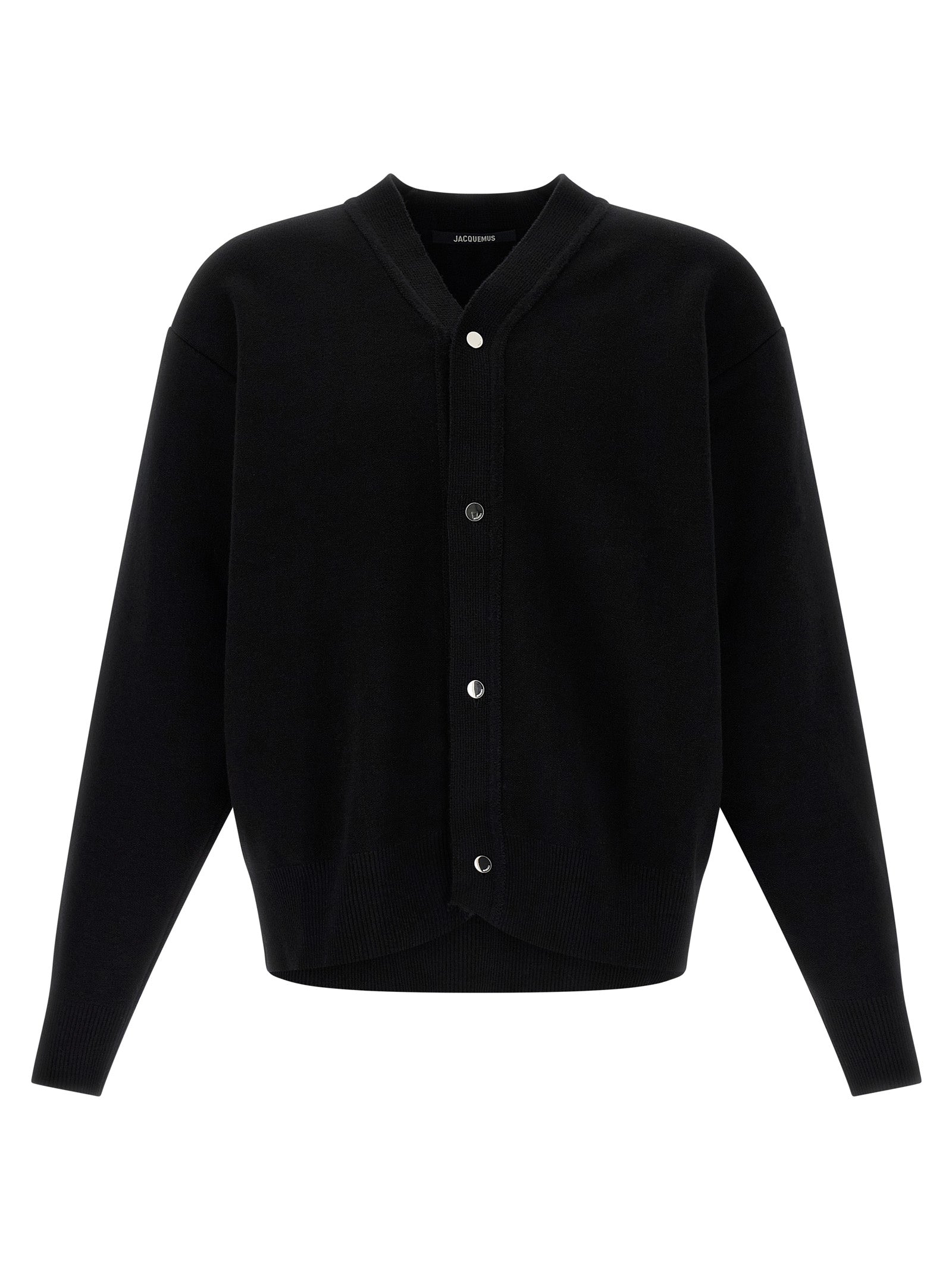 Jacquemus Black Merino Wool Cardigan Jacquemus