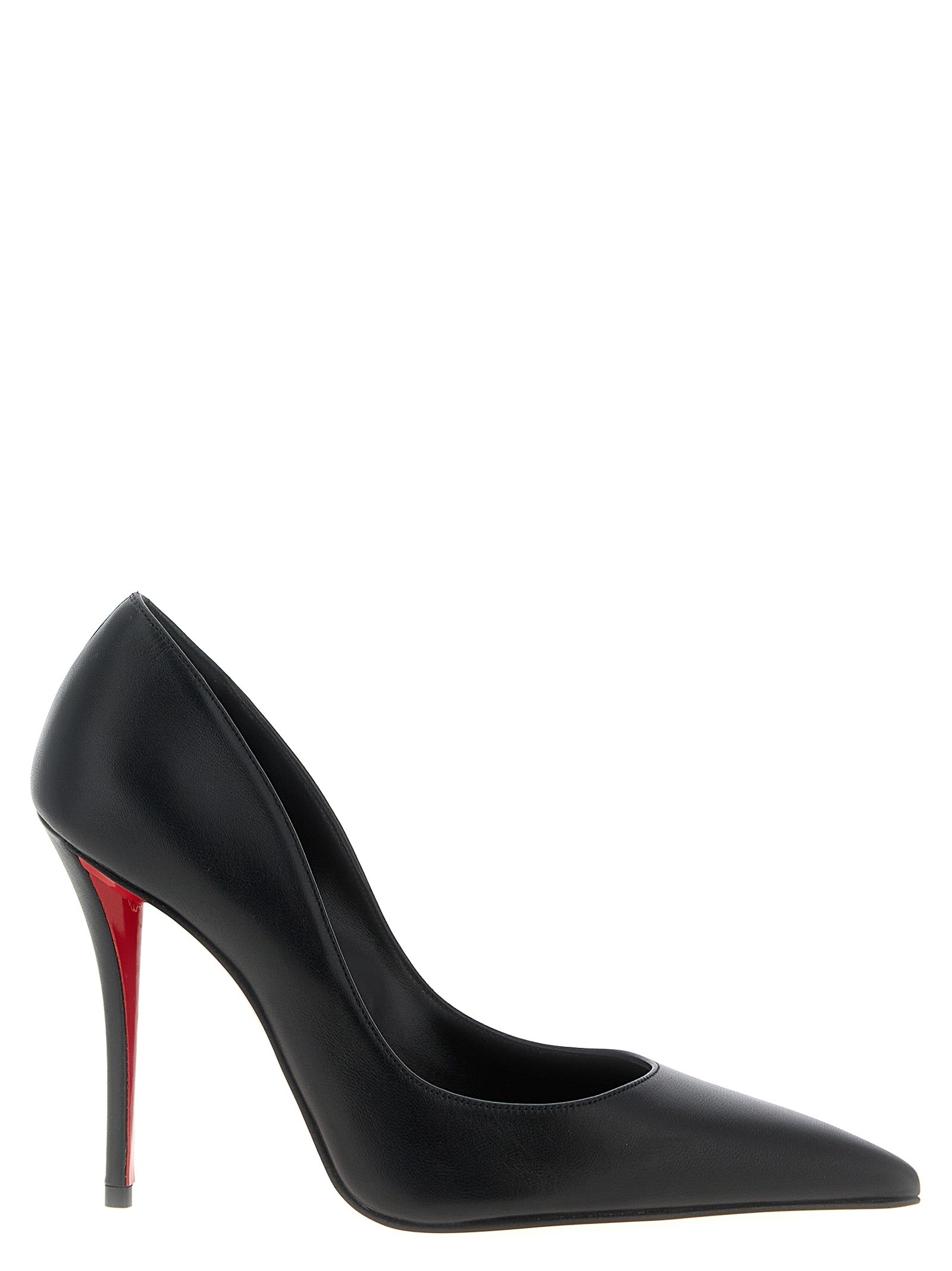 Christian Louboutin Black Lamb Leather High Heel Pumps Christian Louboutin