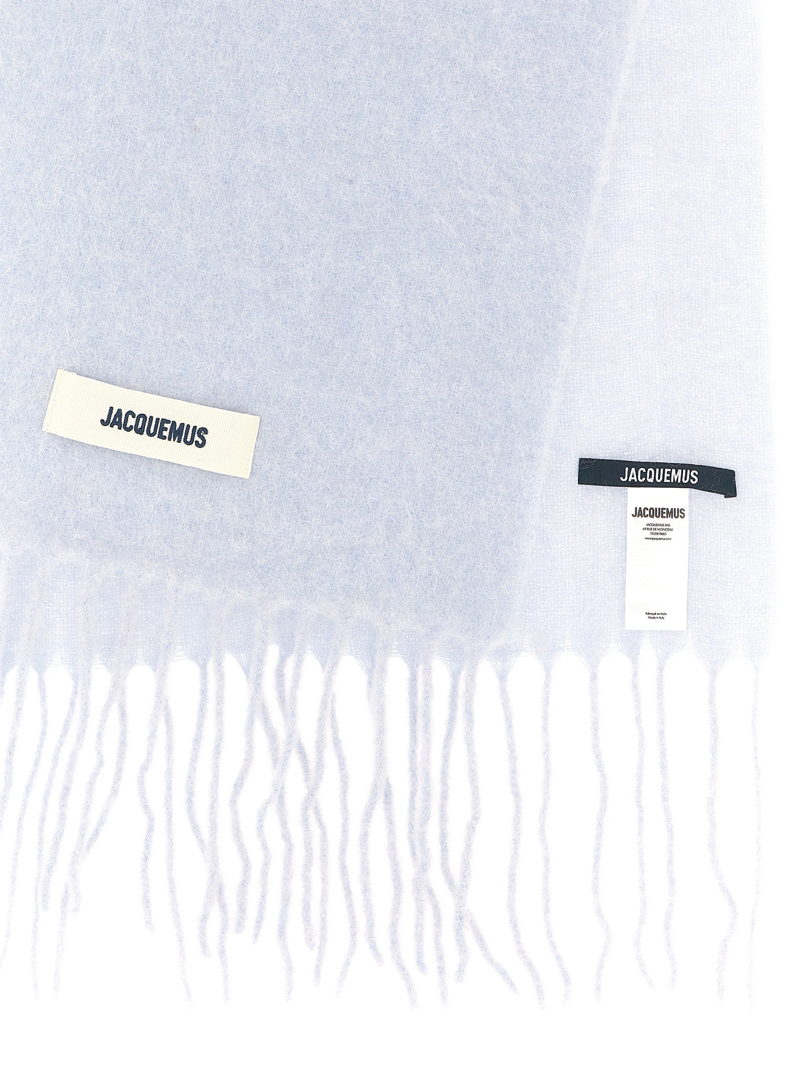Jacquemus Blue Alpaca Leather Scarf Jacquemus