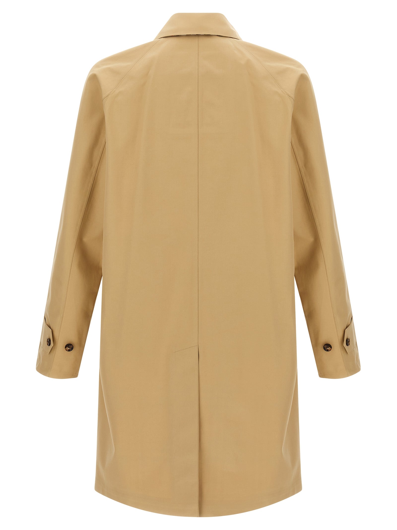 Burberry Beige Cotton Coat Burberry