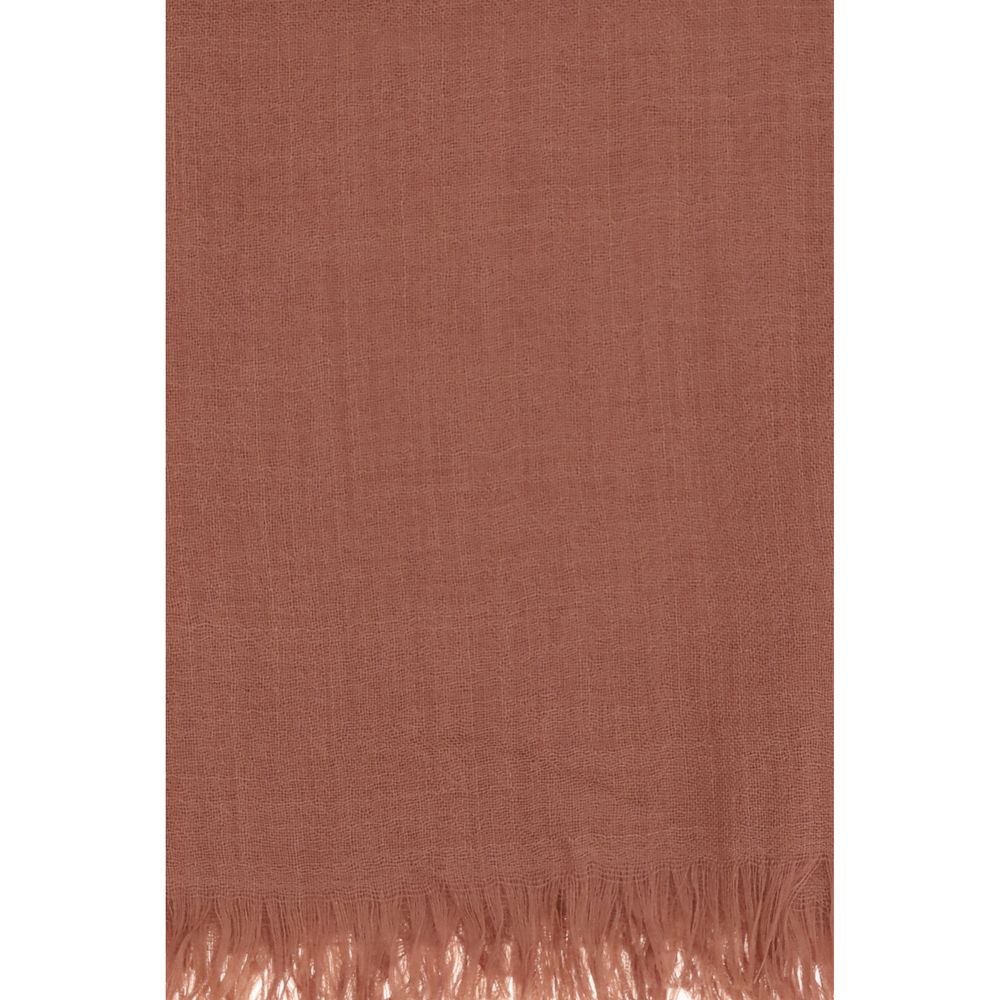 Brunello Cucinelli Orange Cashmere Scarf Brunello Cucinelli