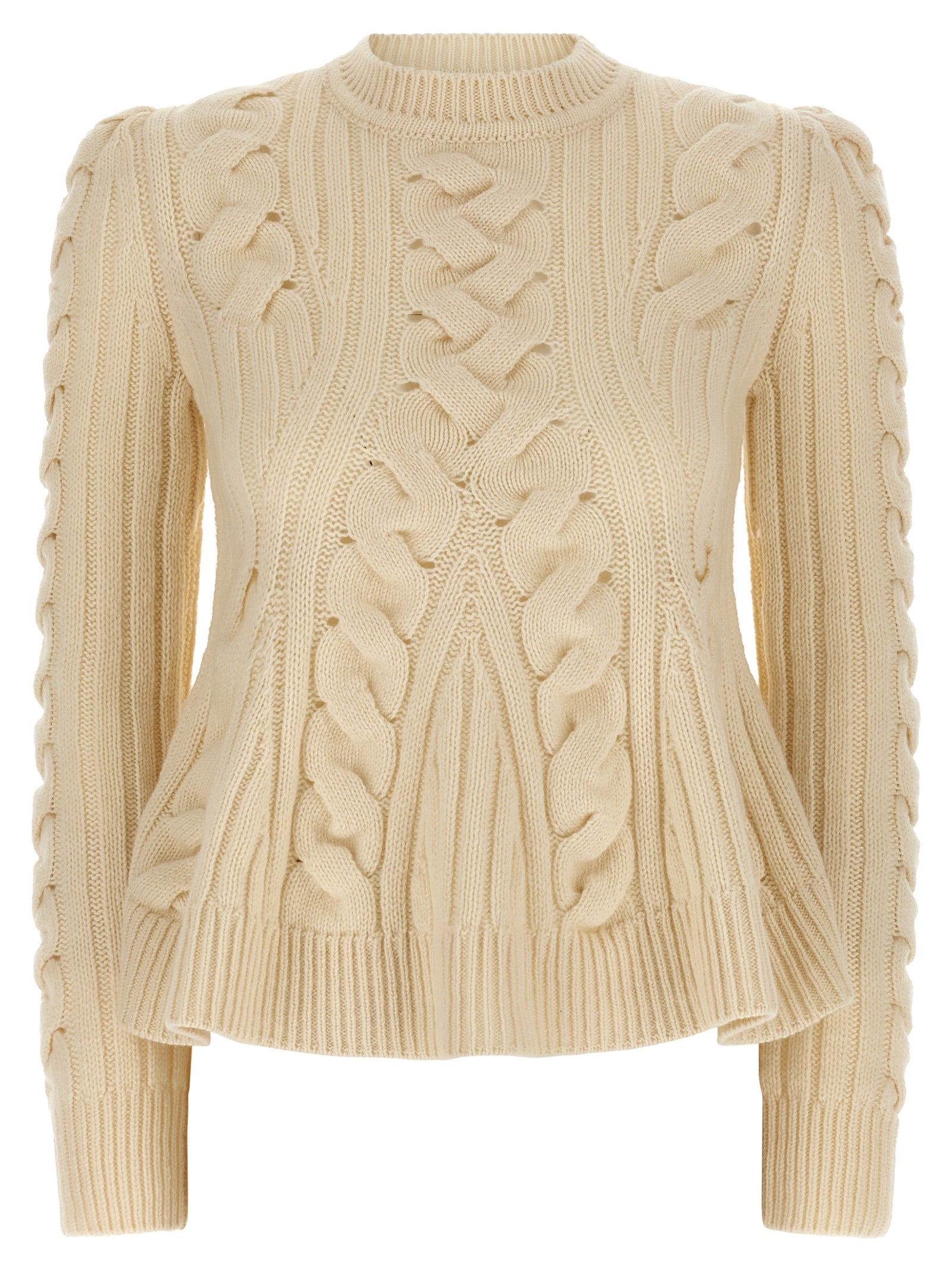 Alexander McQueen Beige Wool Cardigan Alexander McQueen