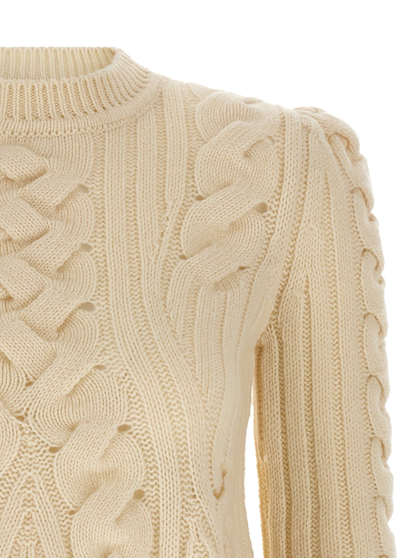 Alexander McQueen Beige Wool Cardigan Alexander McQueen