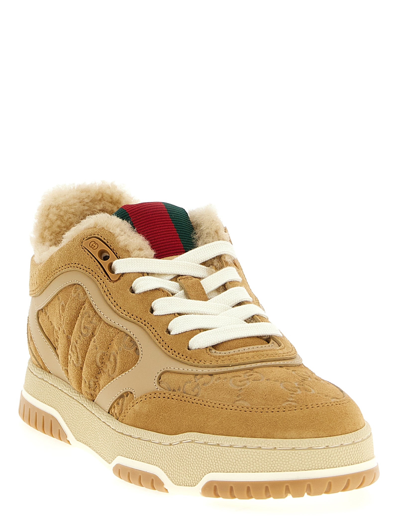 Gucci Beige Calfskin Athletic Sneakers Gucci