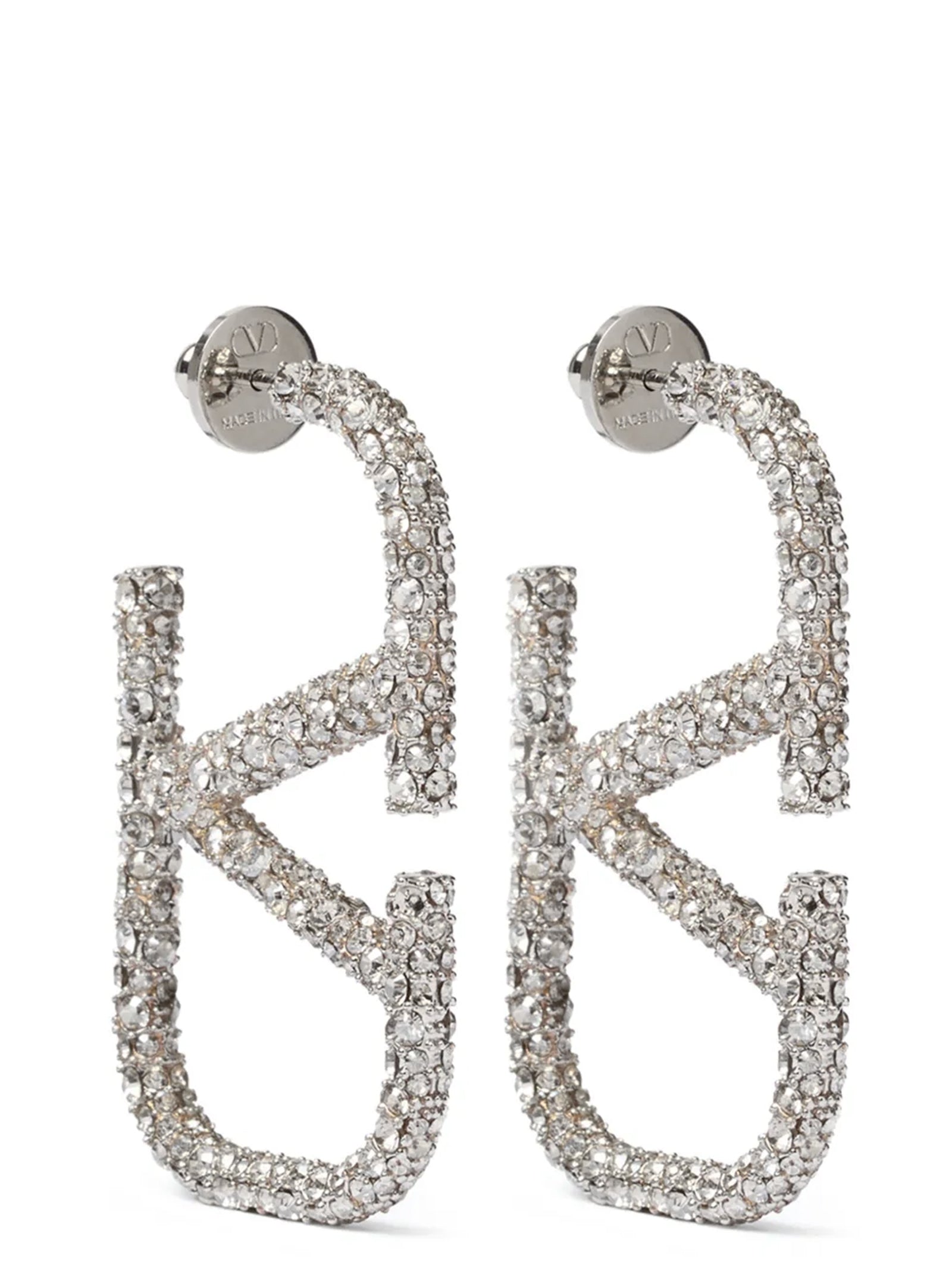 Valentino Garavani Silver Stainless Steel Earrings Valentino Garavani