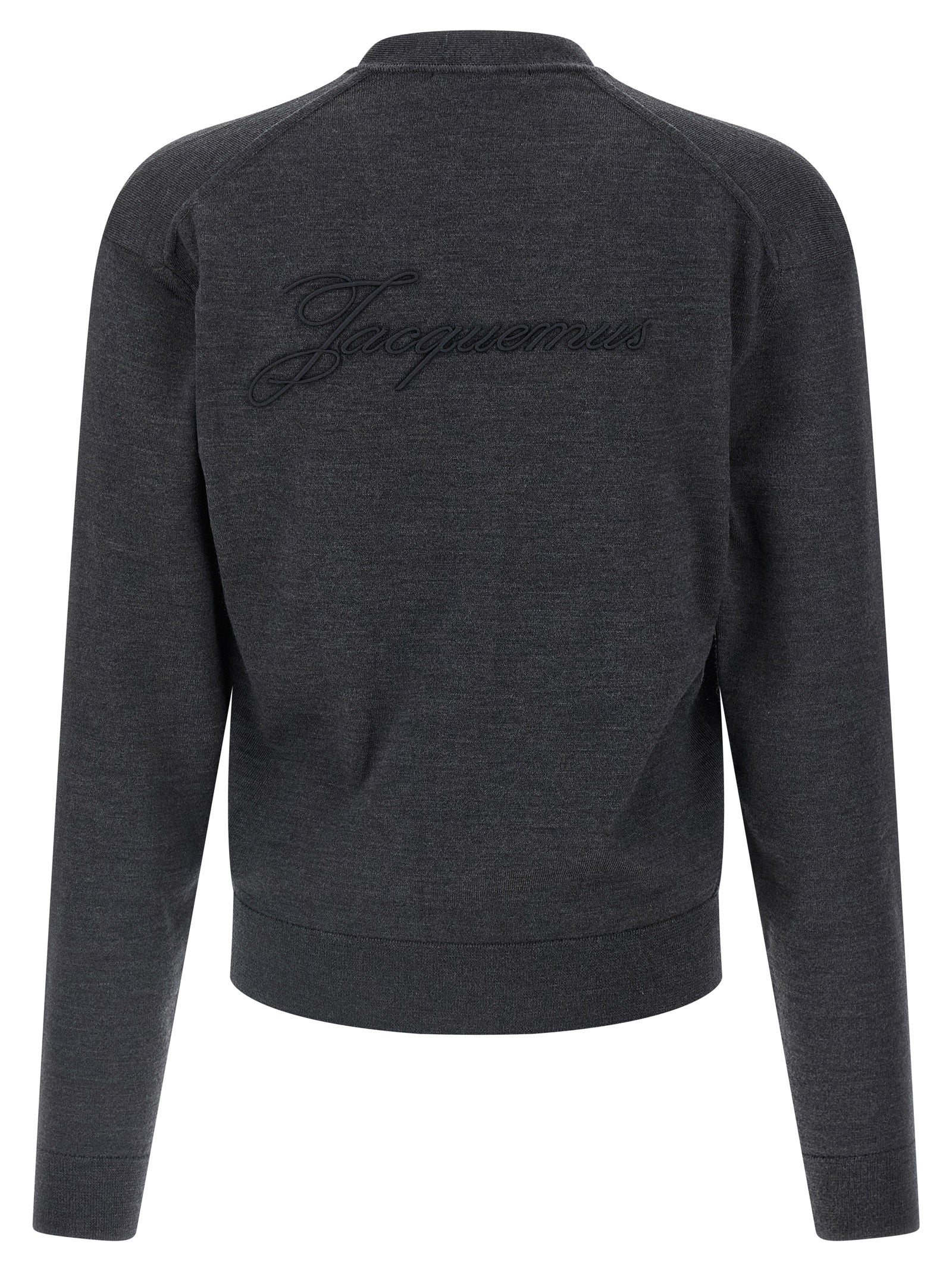 Jacquemus Gray Merino Wool Cardigan Jacquemus